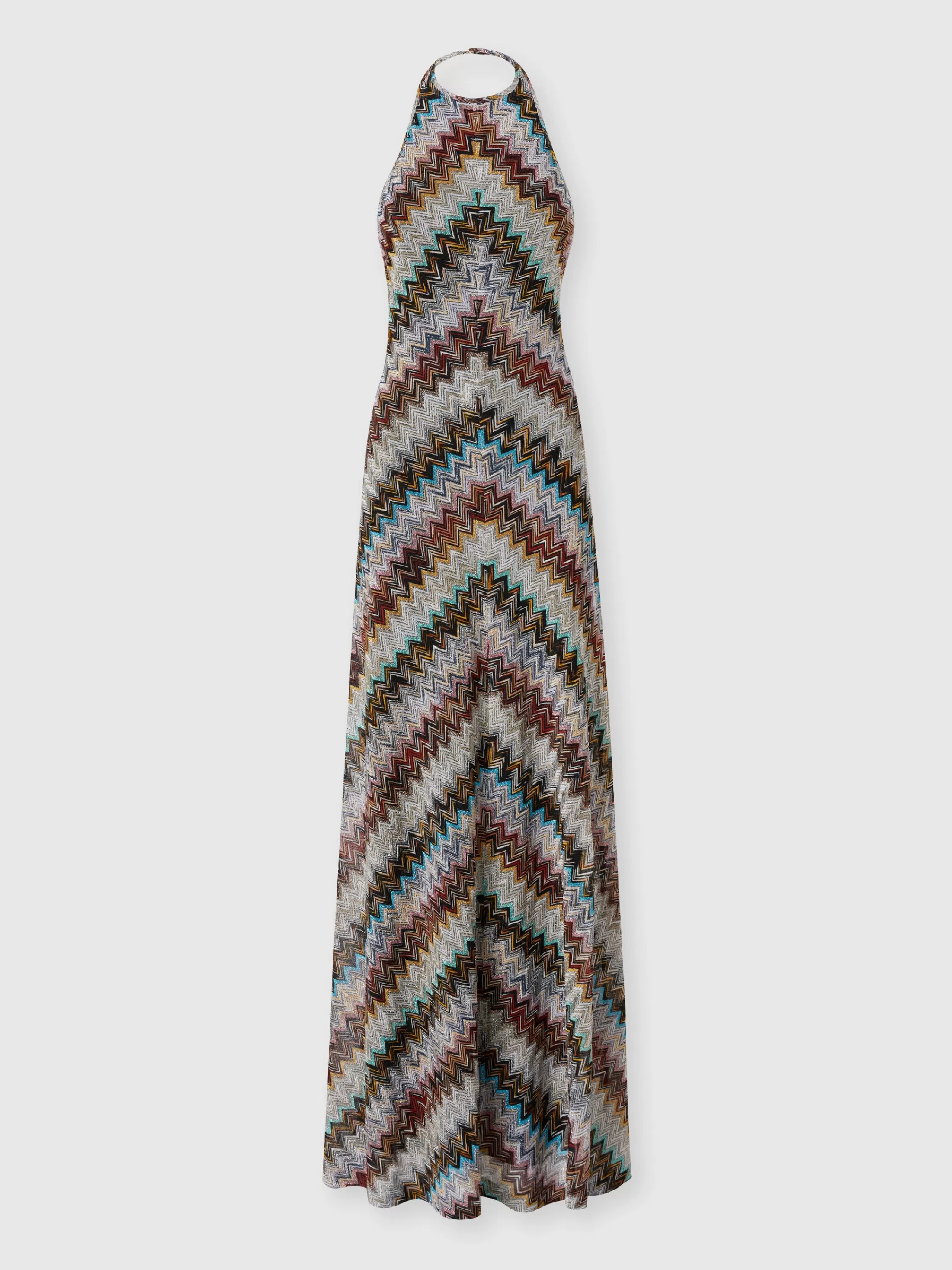 Missoni Abito lungo in misto viscosa zig zag lamé | Donna Abiti