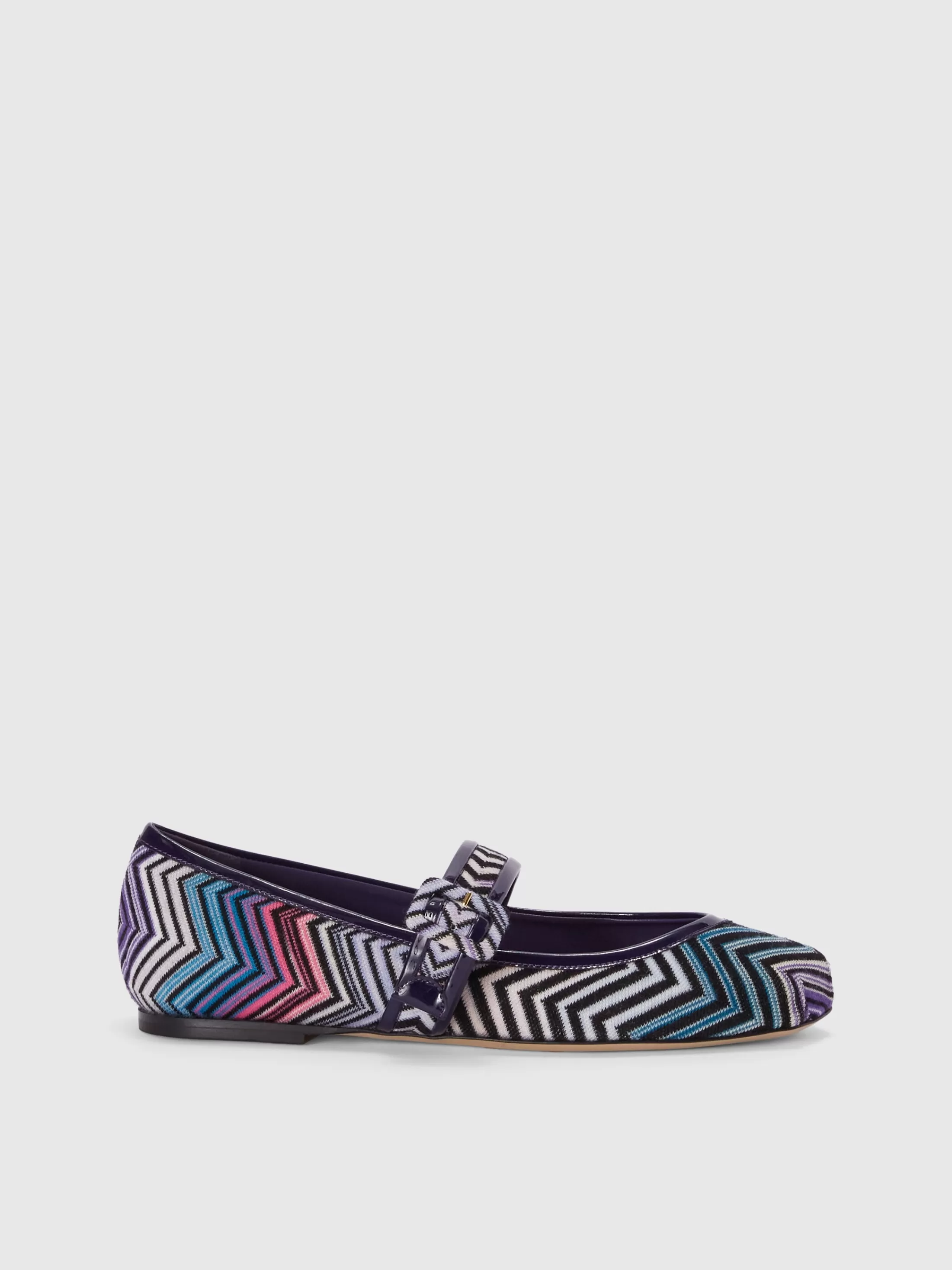 Missoni Ballerine in tessuto zig zag con cinturino | Donna Scarpe