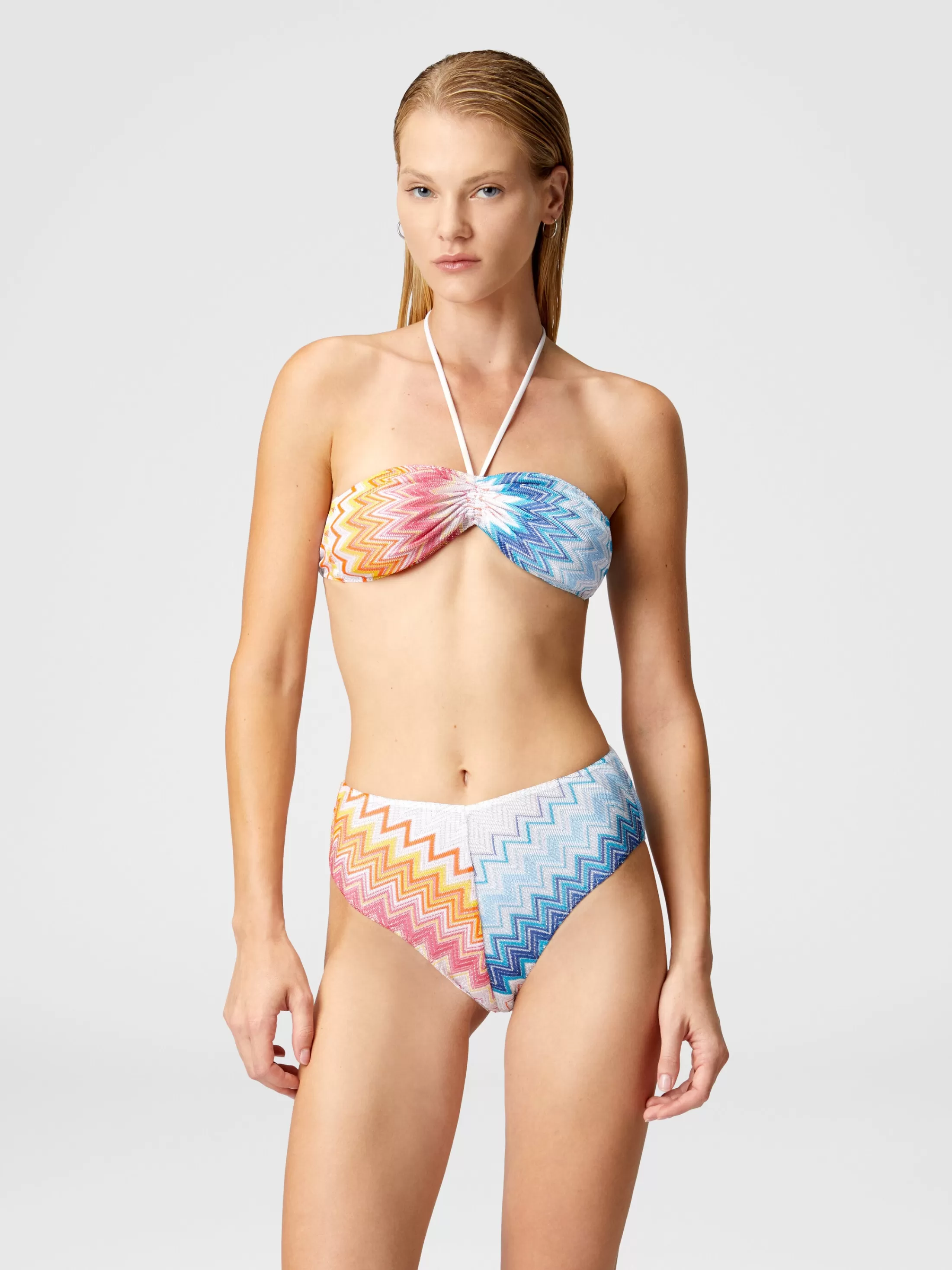 Missoni Bikini a fascia in misto viscosa zig zag lamé | Donna Costumi Da Bagno | Costumi Da Bagno