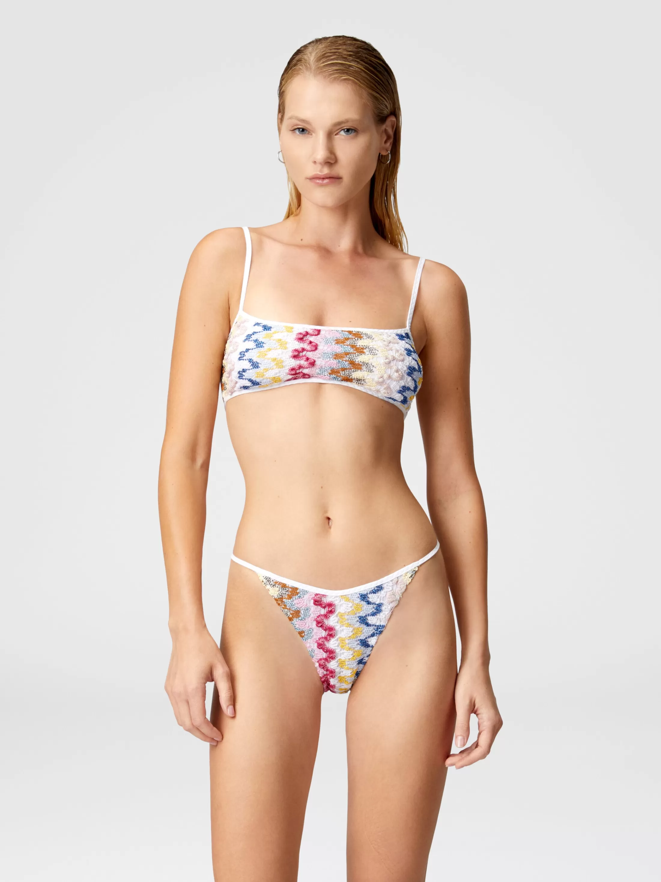 Missoni Bikini a fascia in pizzo di viscosa lamé | Donna Costumi Da Bagno | Costumi Da Bagno