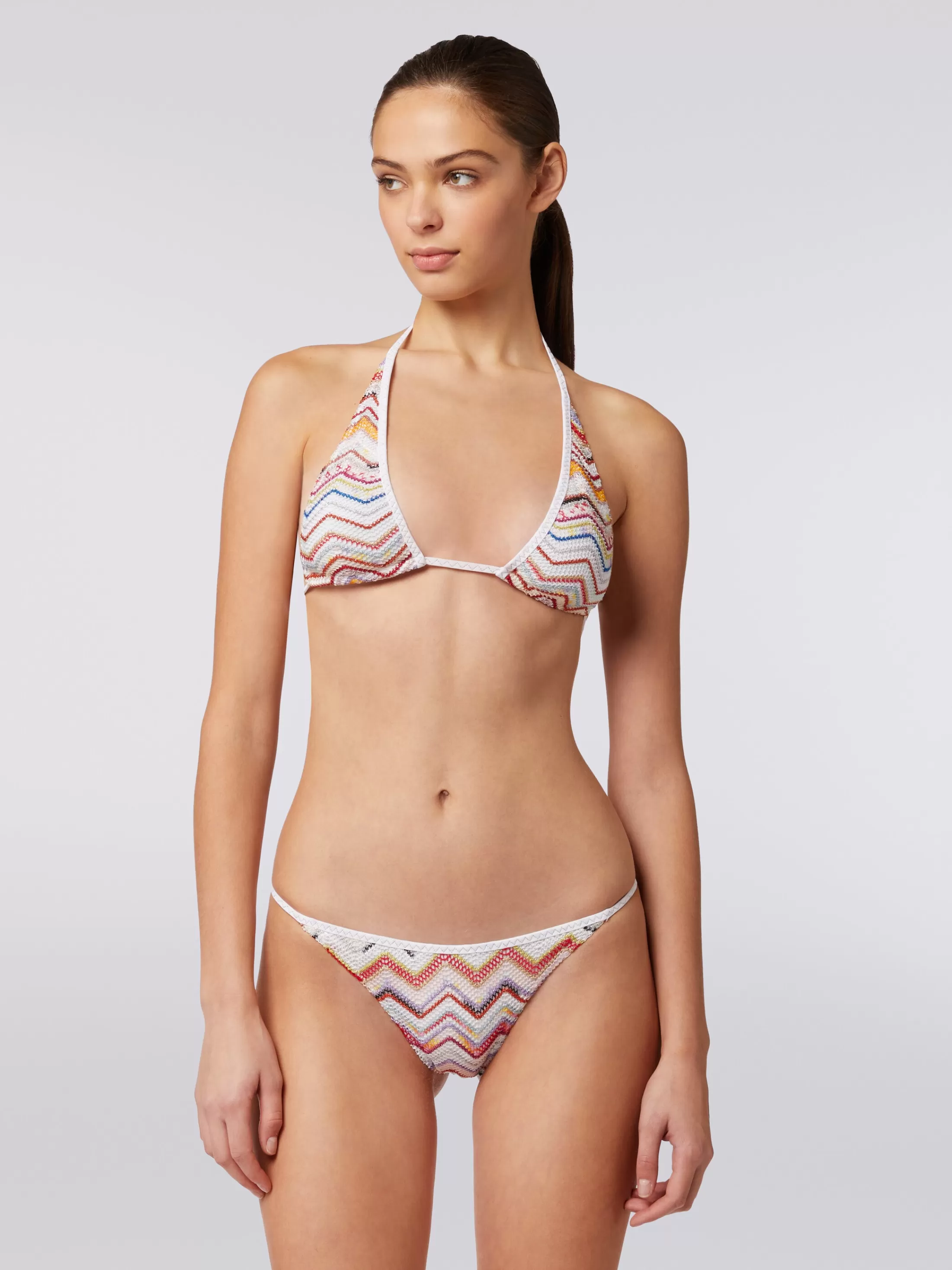 Missoni Bikini in crochet zig zag con lurex | Donna Costumi Da Bagno | Costumi Da Bagno