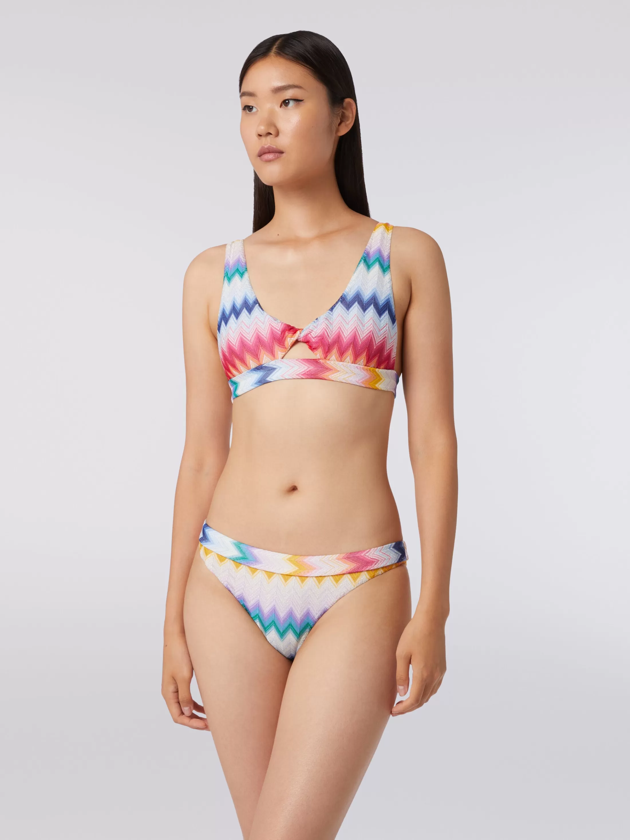 Missoni Bikini in viscosa zig zag con lurex | Donna Costumi Da Bagno | Costumi Da Bagno