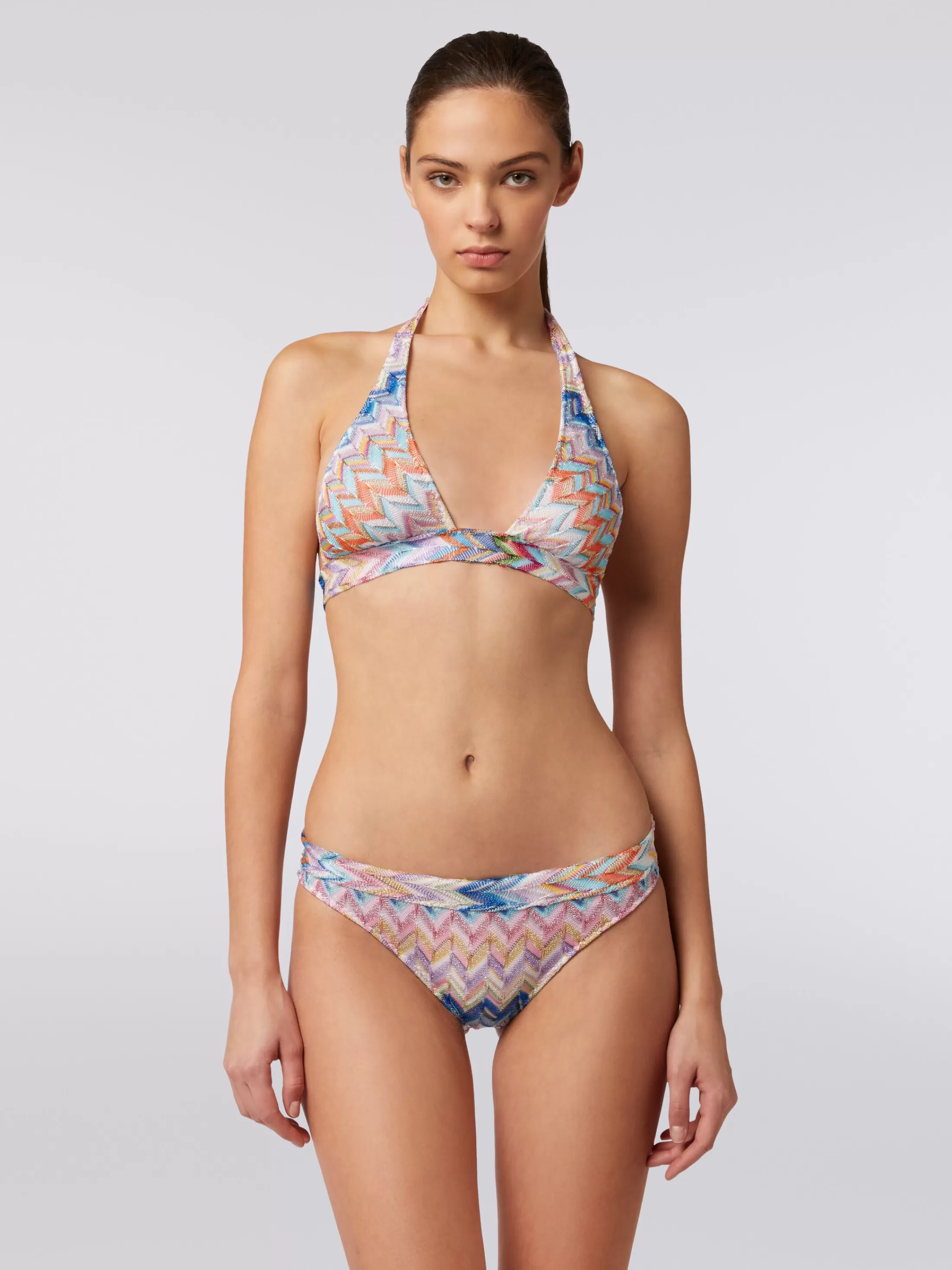 Missoni Bikini in viscosa zig zag con lurex | Donna Costumi Da Bagno | Costumi Da Bagno