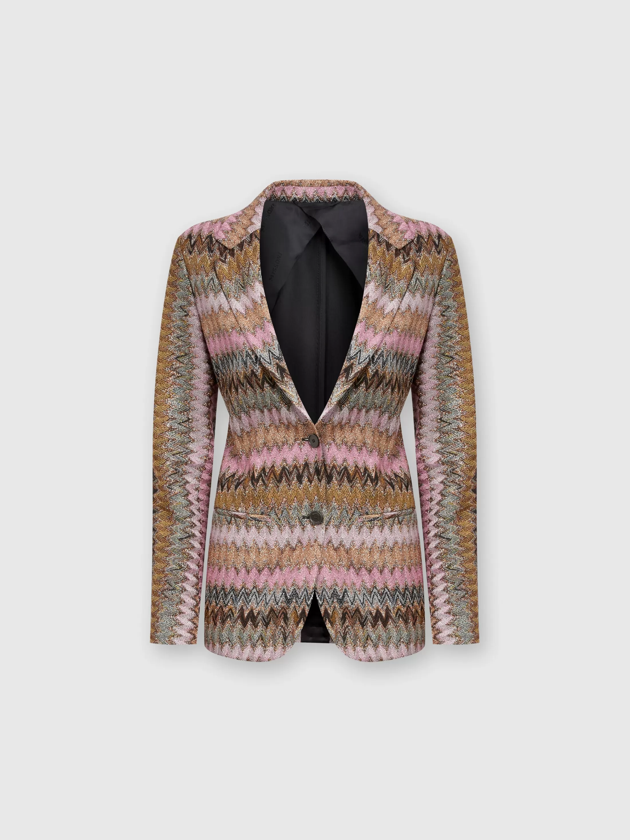 Missoni Blazer in maglia di viscosa chevron lamé | Donna Capispalla