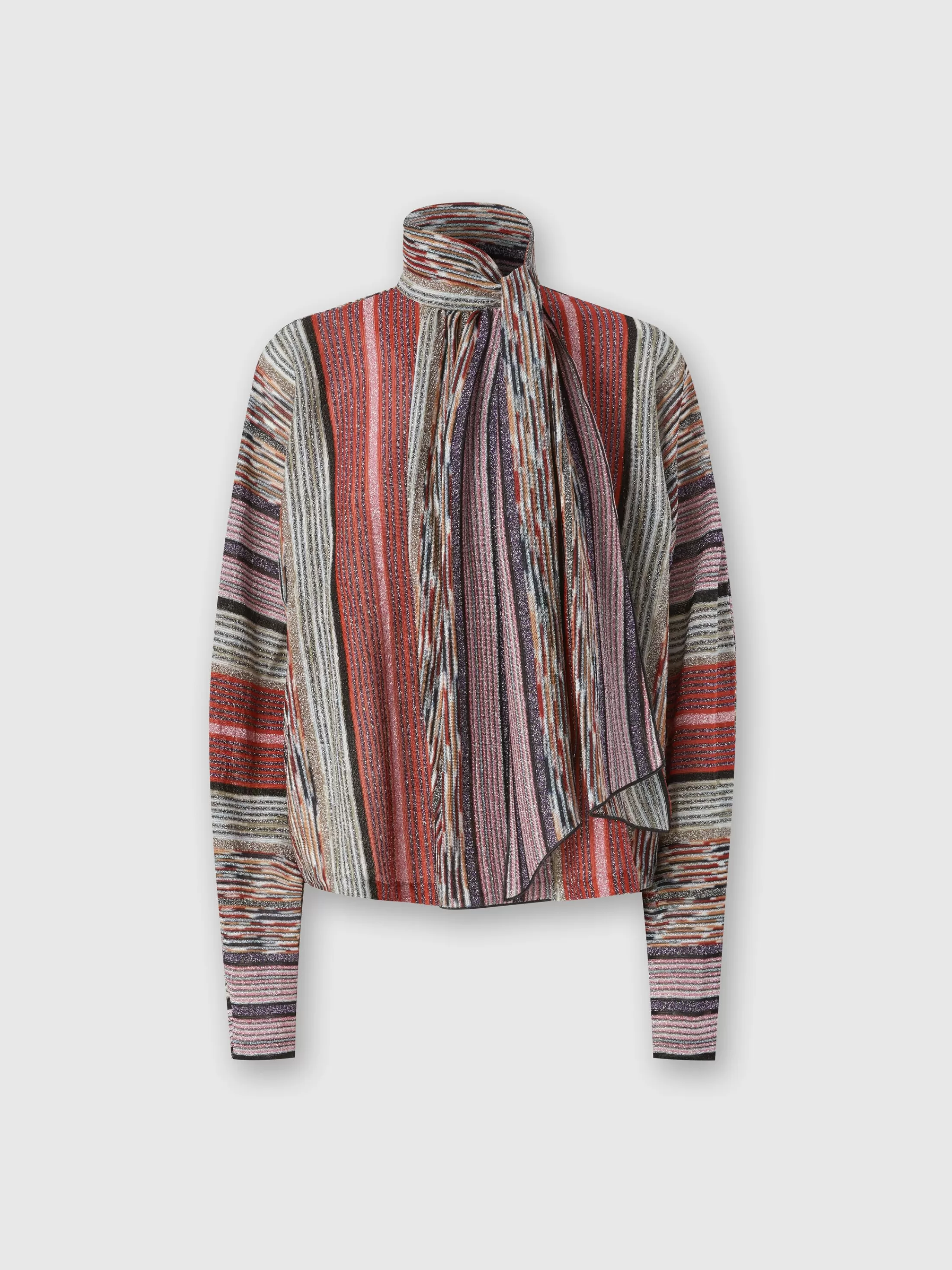 Missoni Blusa con collo foulard in viscosa lamé | Donna Camicie E Bluse