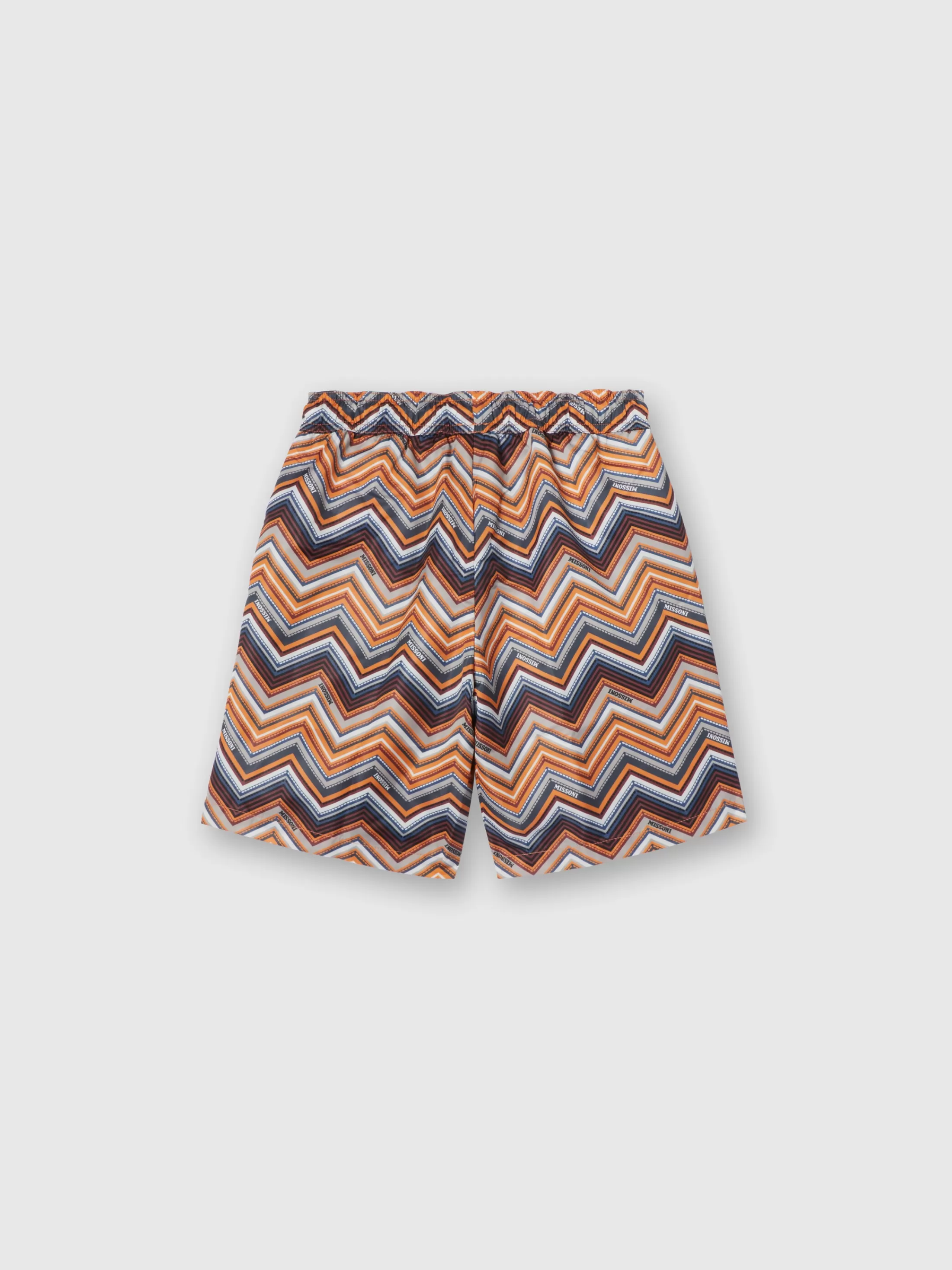 Missoni Boxer mare con stampa zig zag e logo | Bambino Abbigliamento