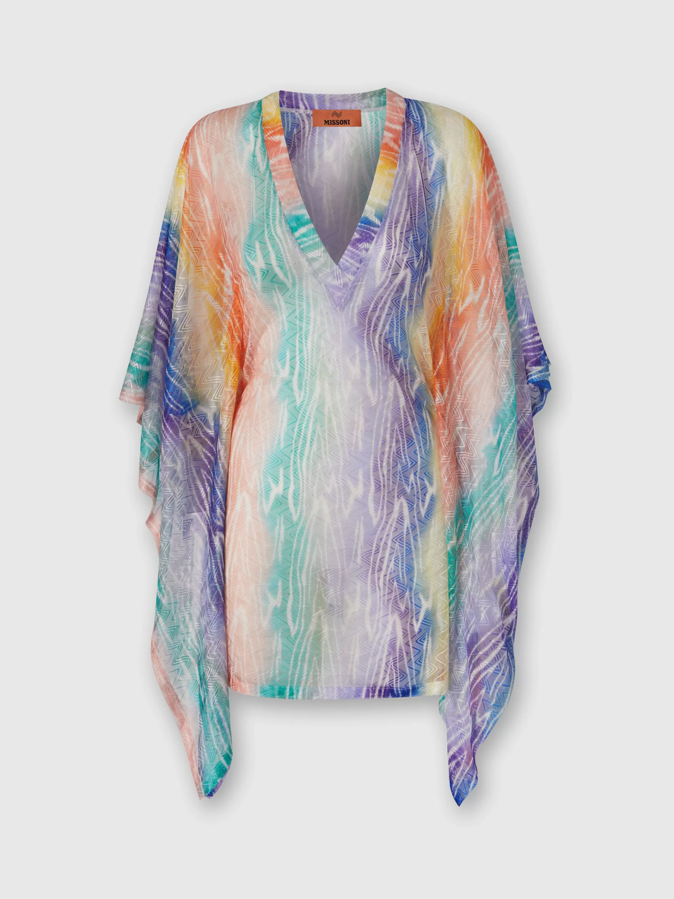 Missoni Caftano copricostume corto stampa tie-dye | Donna Abbigliamento | Abbigliamento