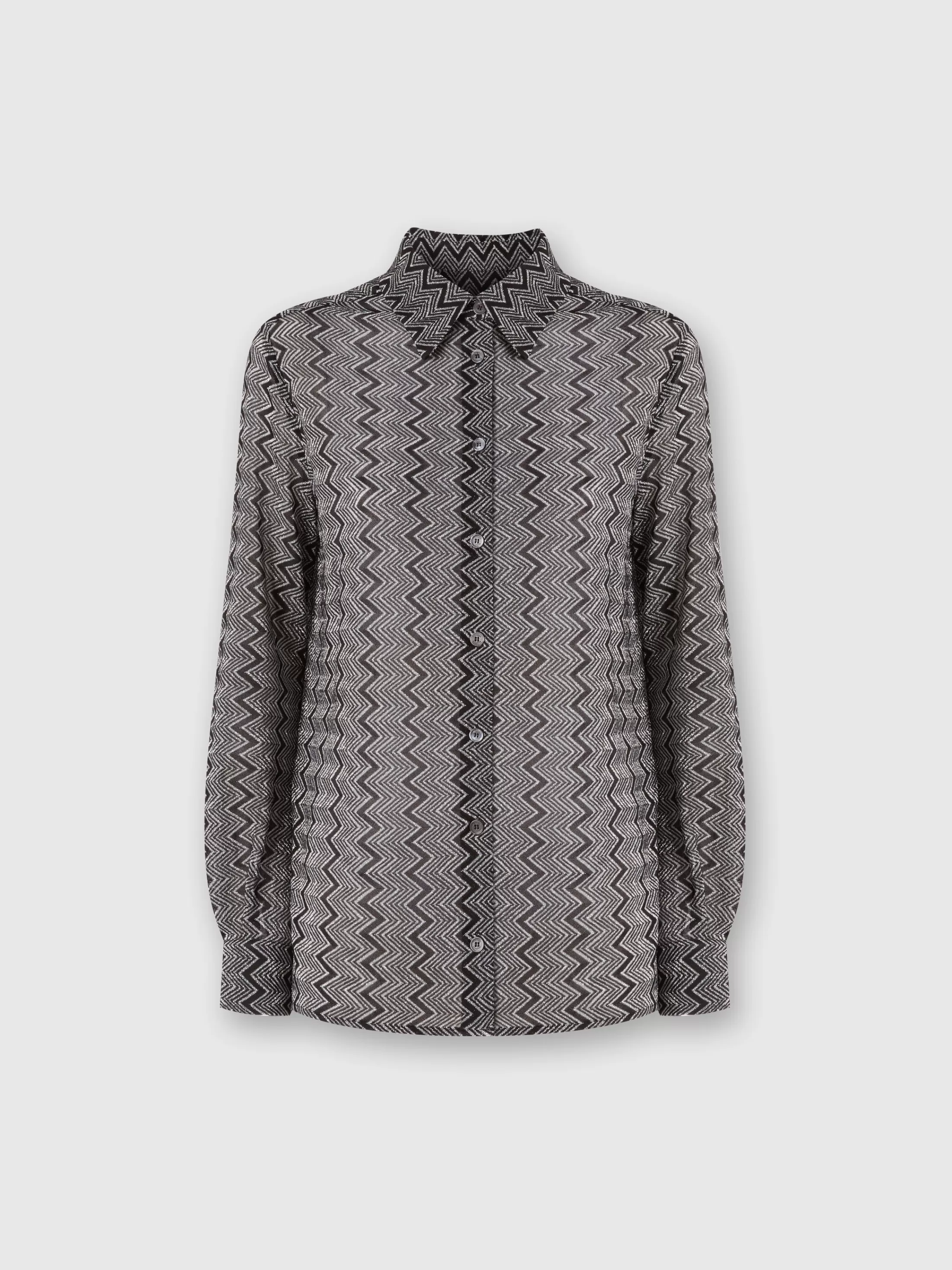 Missoni Camicia con motivo zig zag lamé | Donna Camicie E Bluse