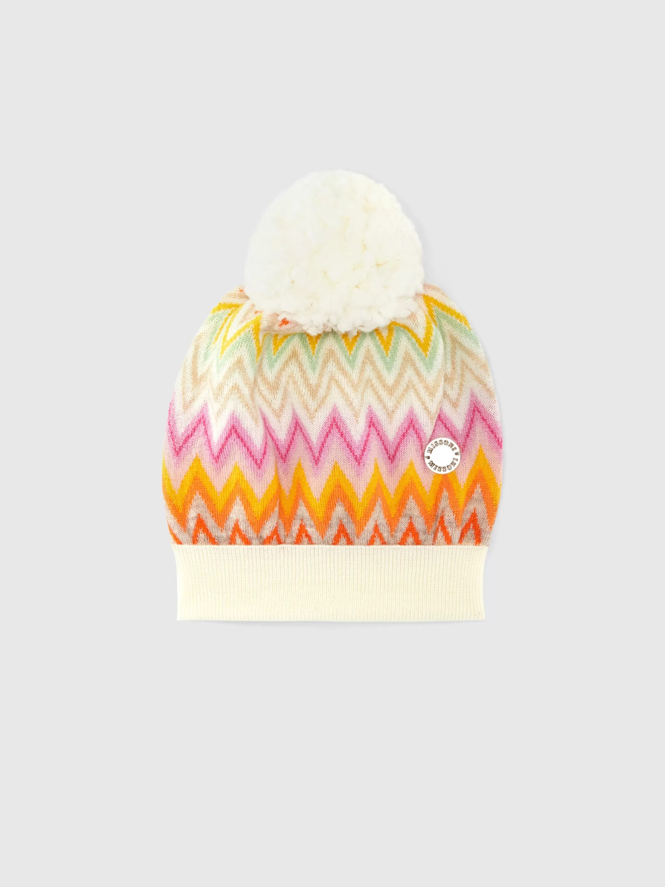 Missoni Cappello in lana zig zag con pon pon | Accessori