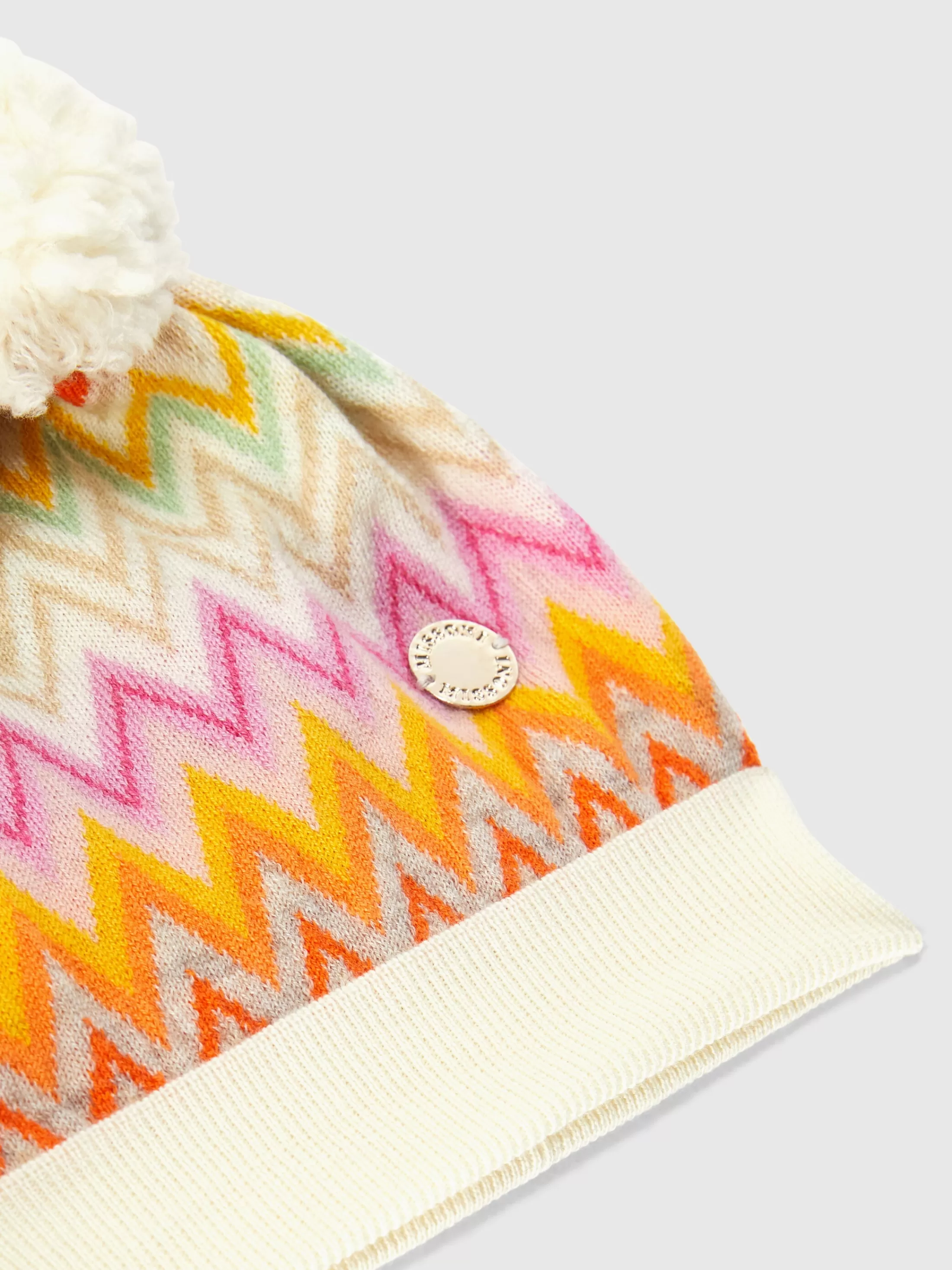 Missoni Cappello in lana zig zag con pon pon | Accessori