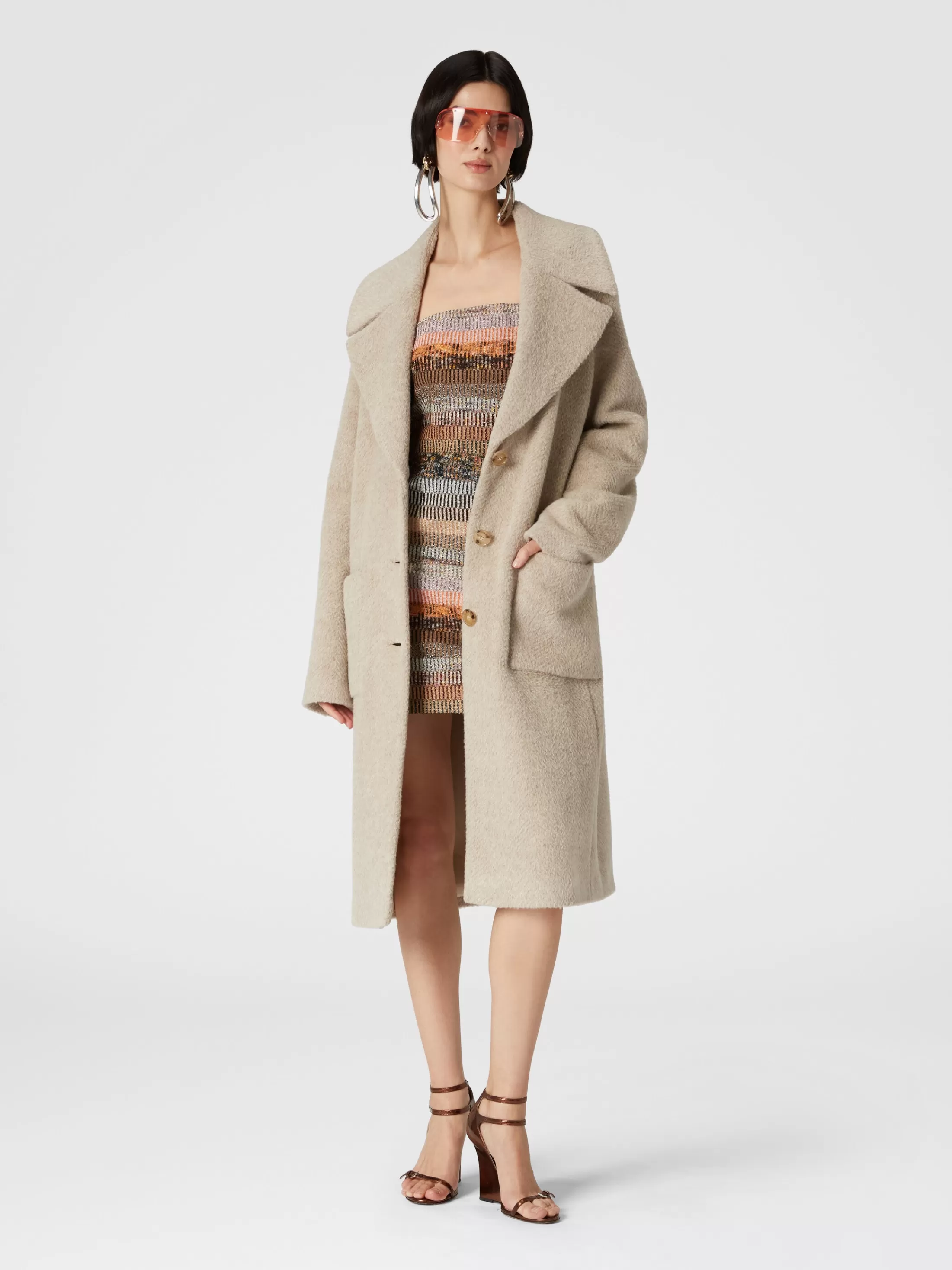 Missoni Cappotto lungo in misto alpaca | Donna Capispalla