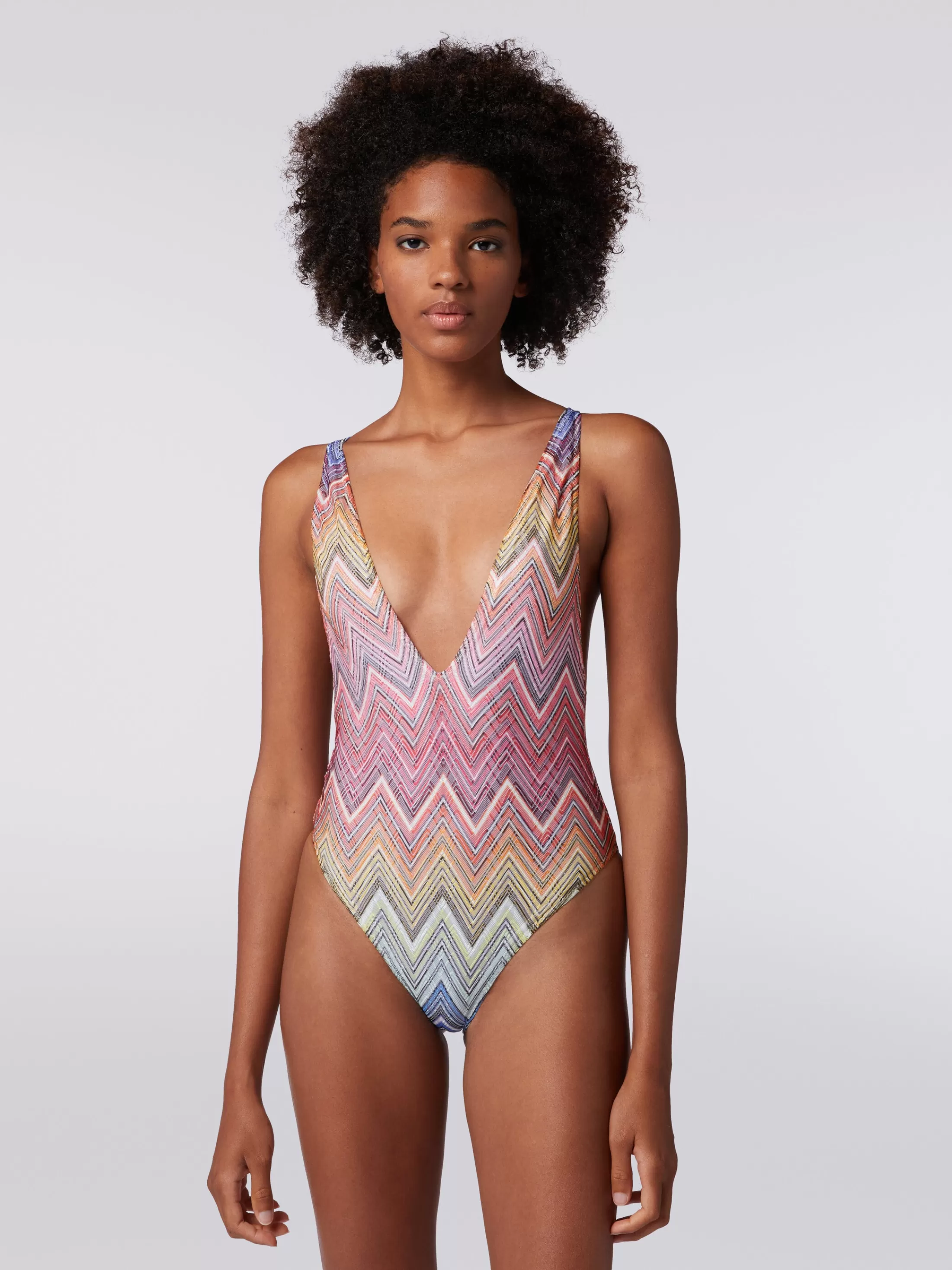 Missoni Costume intero in tessuto stampa zig zag | Donna Costumi Da Bagno | Costumi Da Bagno