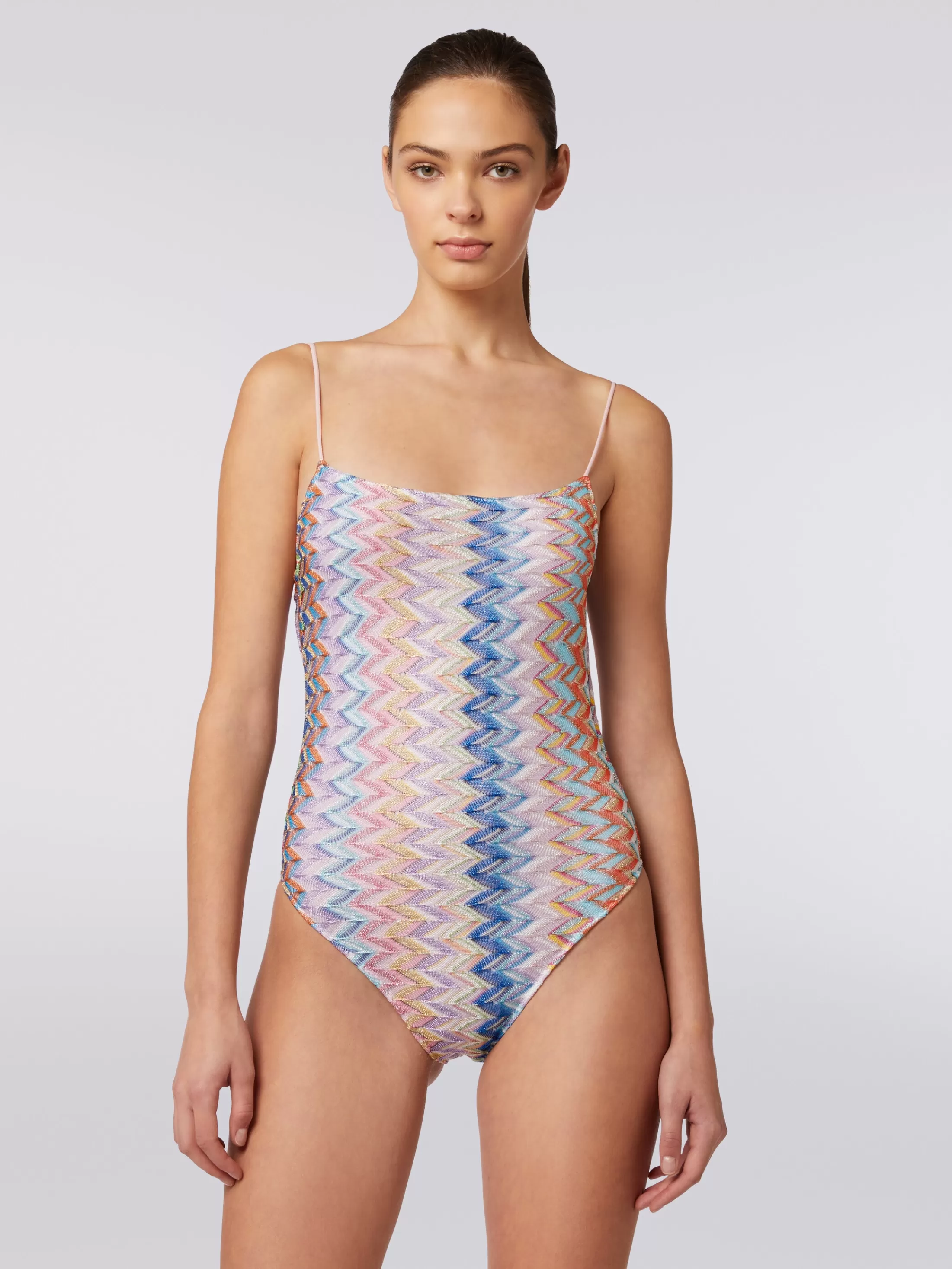 Missoni Costume intero lamé con spalline sottili regolabili | Donna Costumi Da Bagno | Costumi Da Bagno