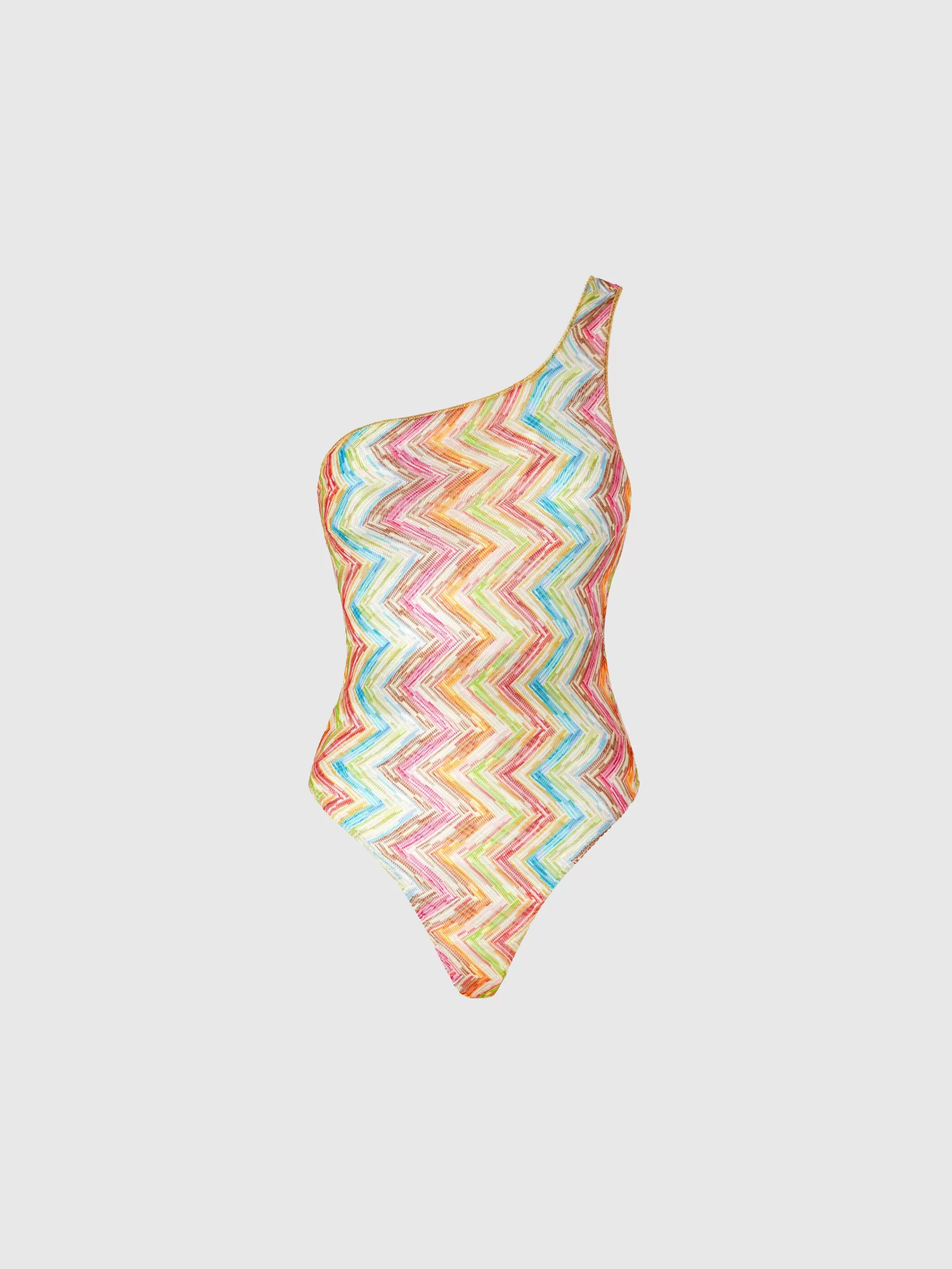 Missoni Costume intero monospalla in tulle stampato | Donna Costumi Da Bagno | Costumi Da Bagno