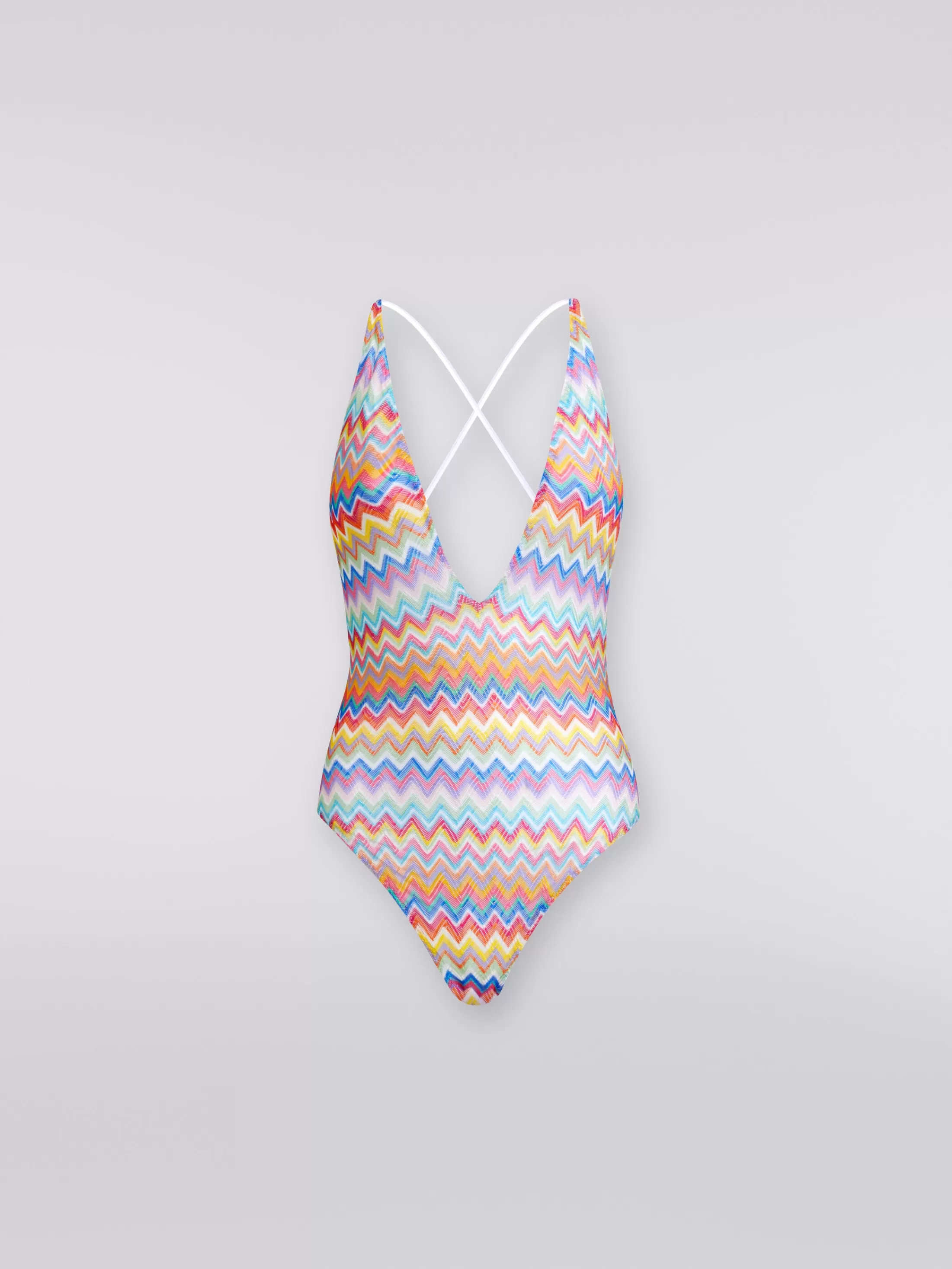 Missoni Costume intero stampa zig zag con scollatura a V | Donna Costumi Da Bagno | Costumi Da Bagno