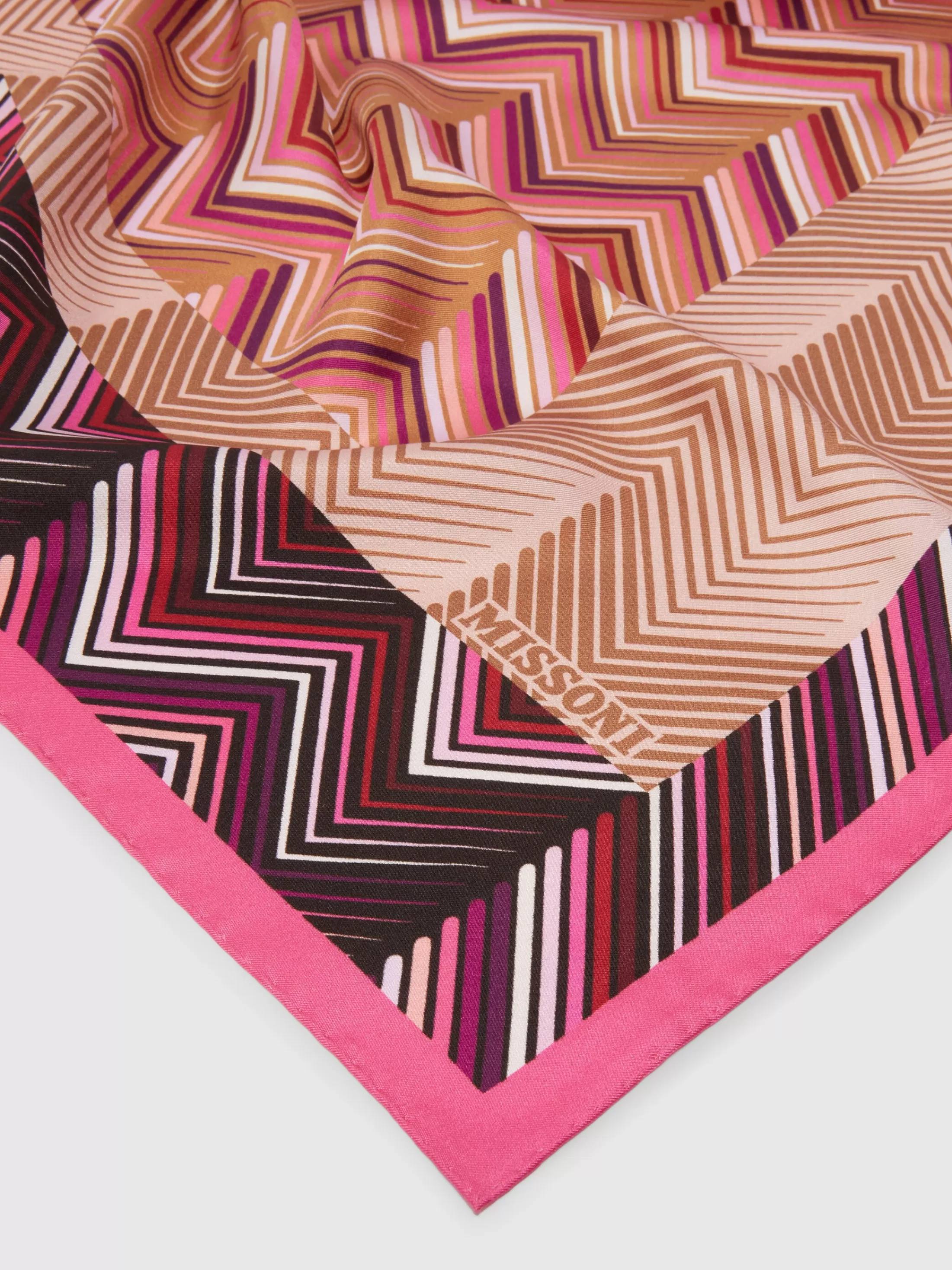 Missoni Foulard in seta stampa patchwork | Donna Sciarpe E Foulard