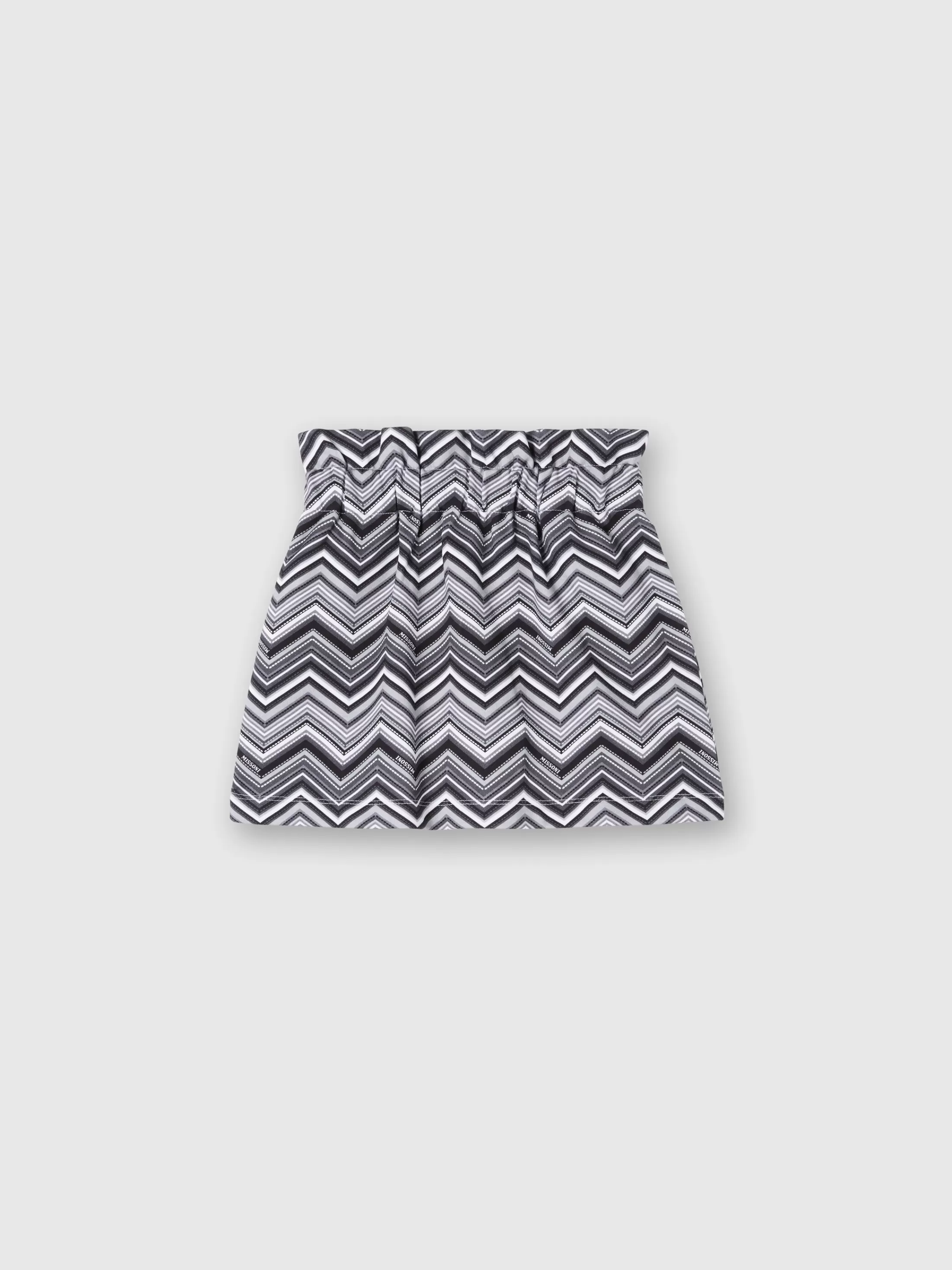 Missoni Gonna in cotone zig zag con logo | Abbigliamento