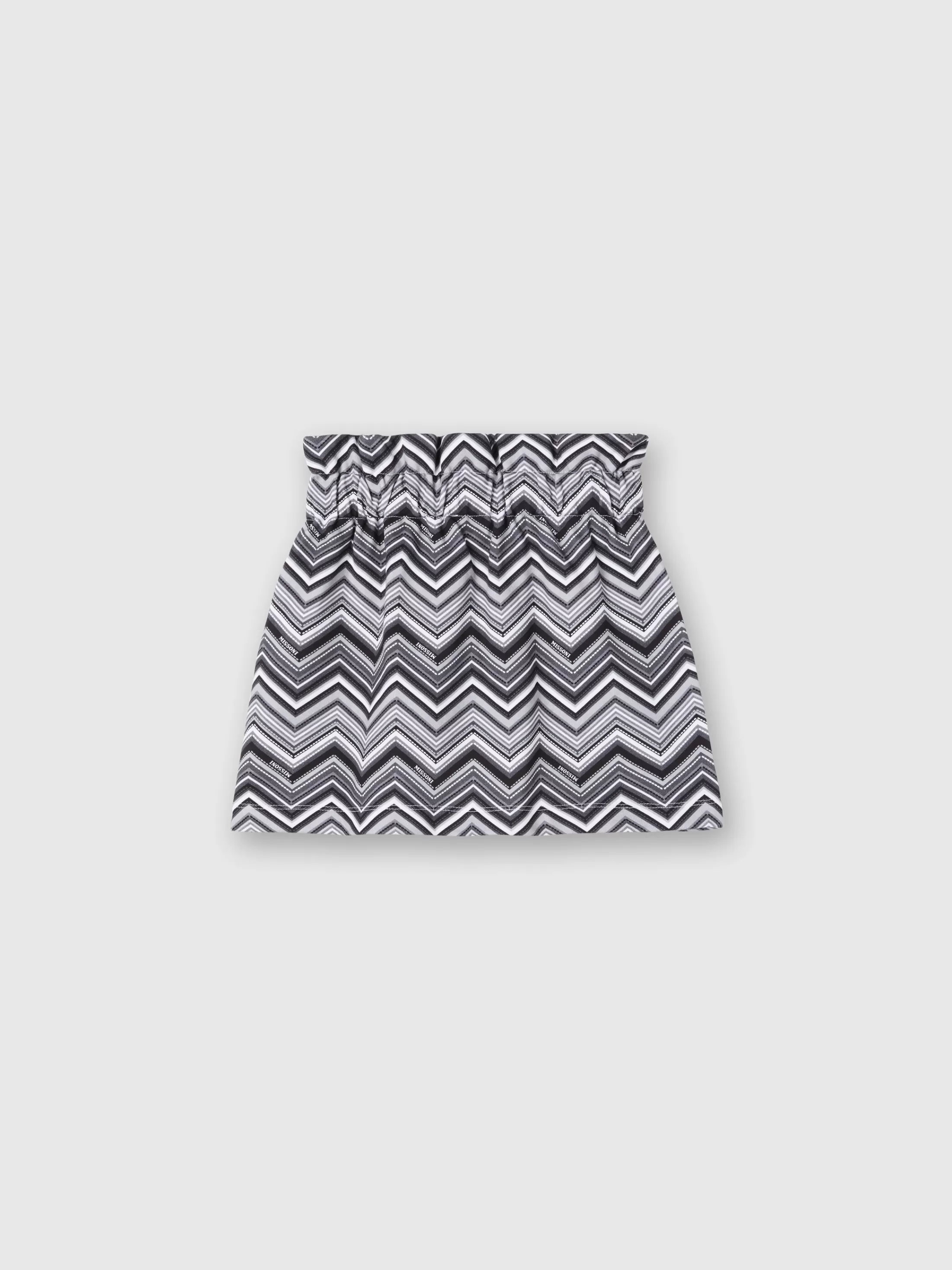 Missoni Gonna in cotone zig zag con logo | Abbigliamento