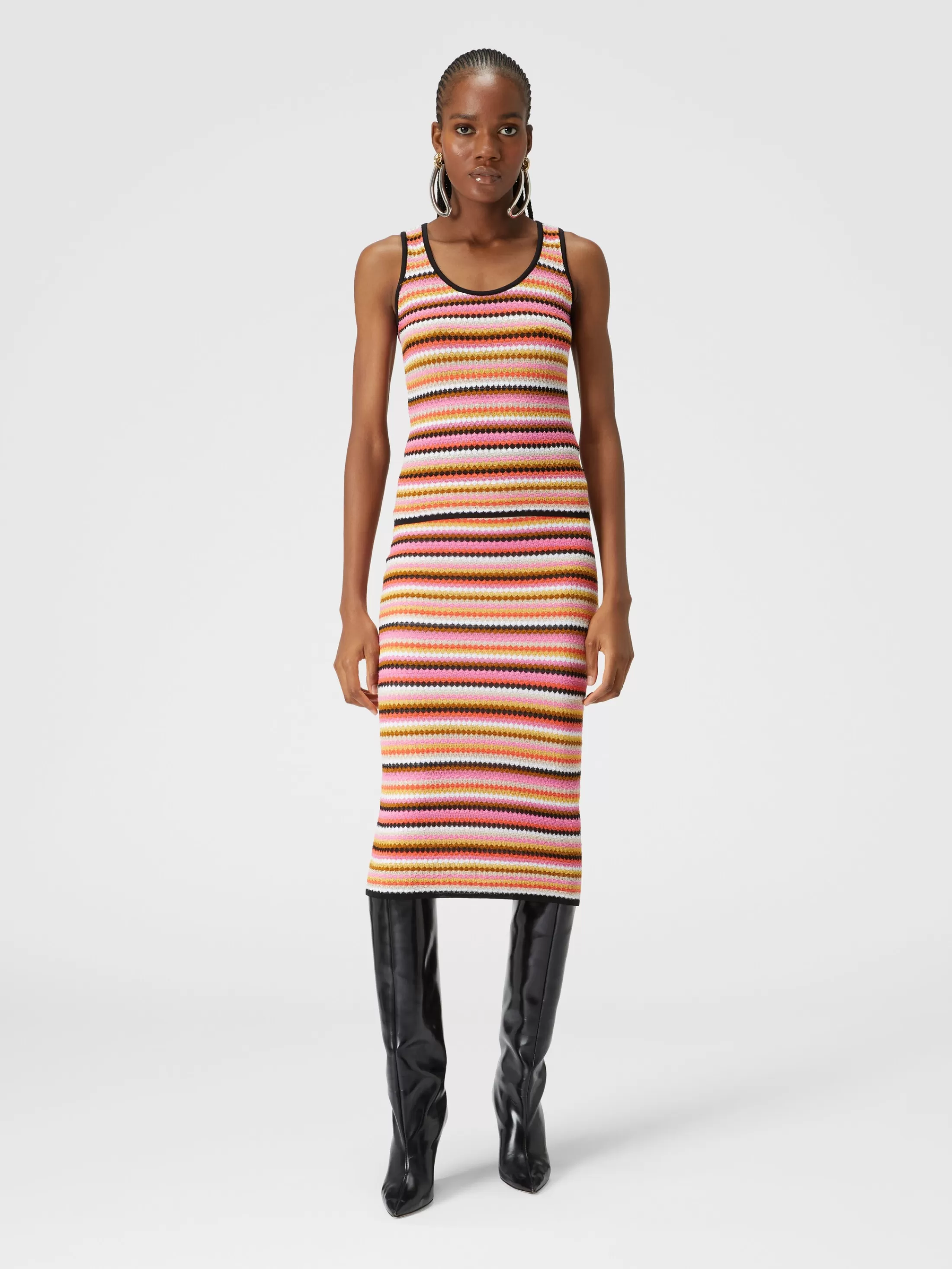 Missoni Gonna midi in cotone e viscosa zig zag | Donna Gonne