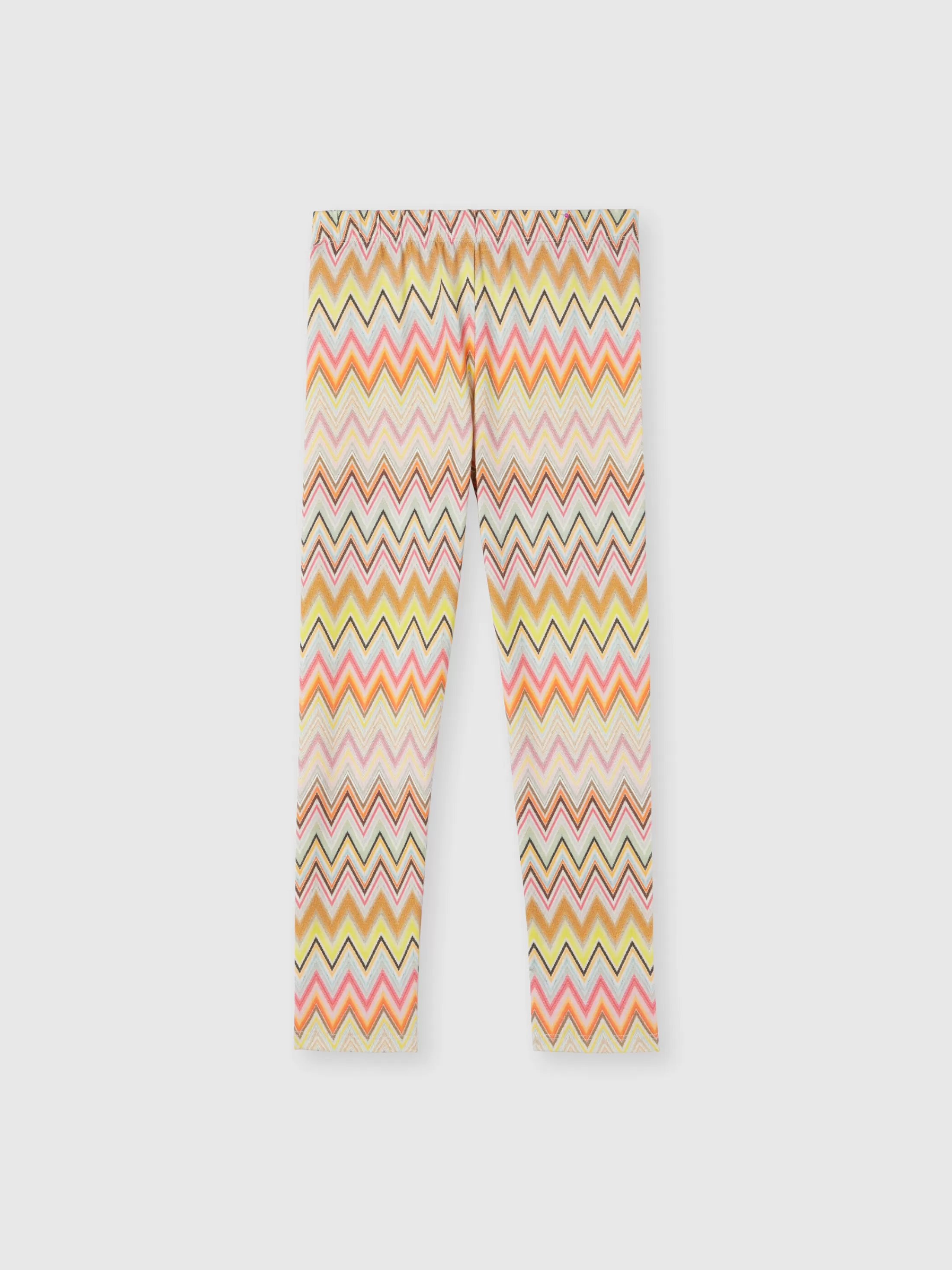 Missoni Leggings in cotone stretch zig zag con logo | Abbigliamento