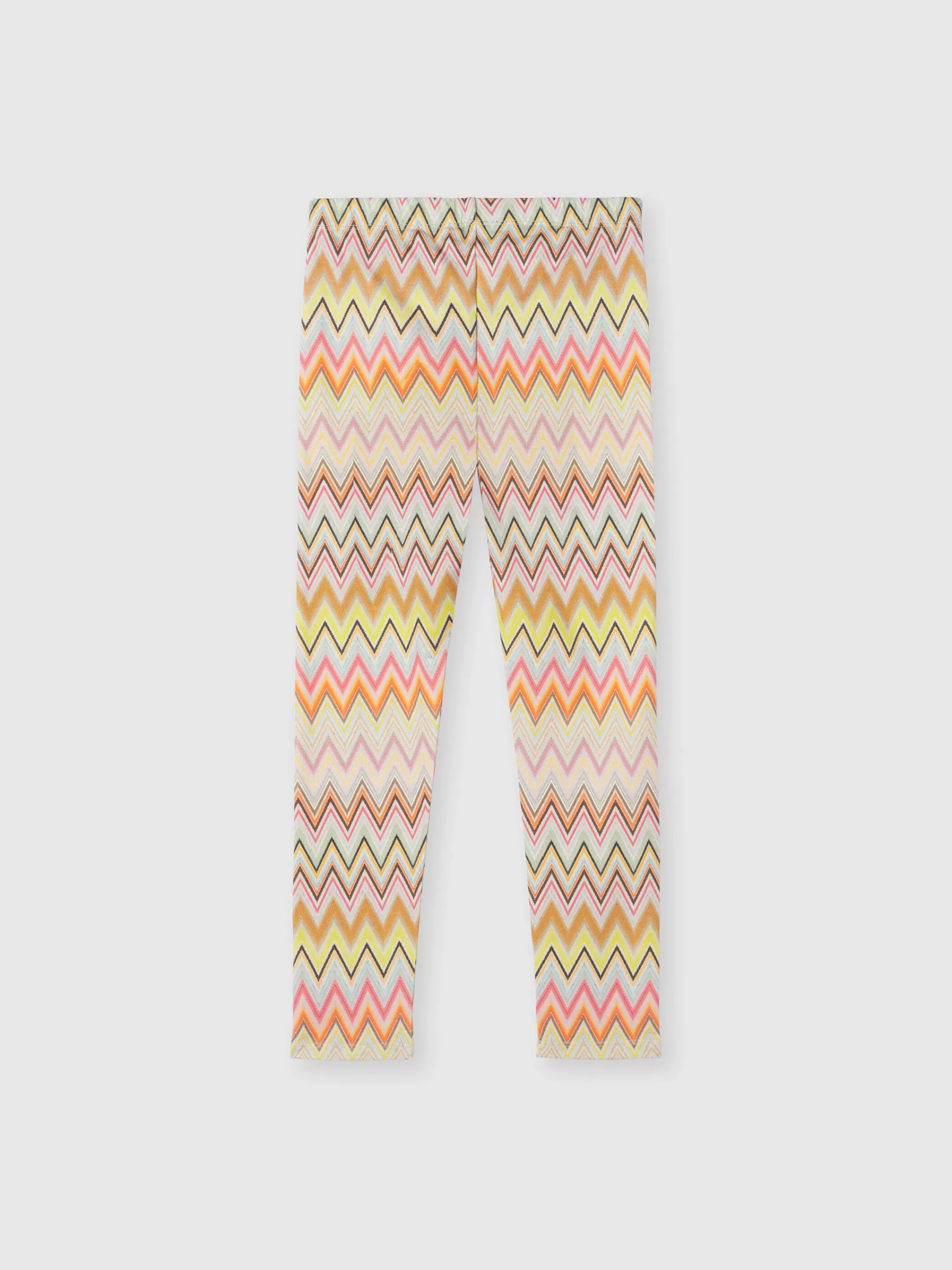 Missoni Leggings in cotone stretch zig zag con logo | Abbigliamento