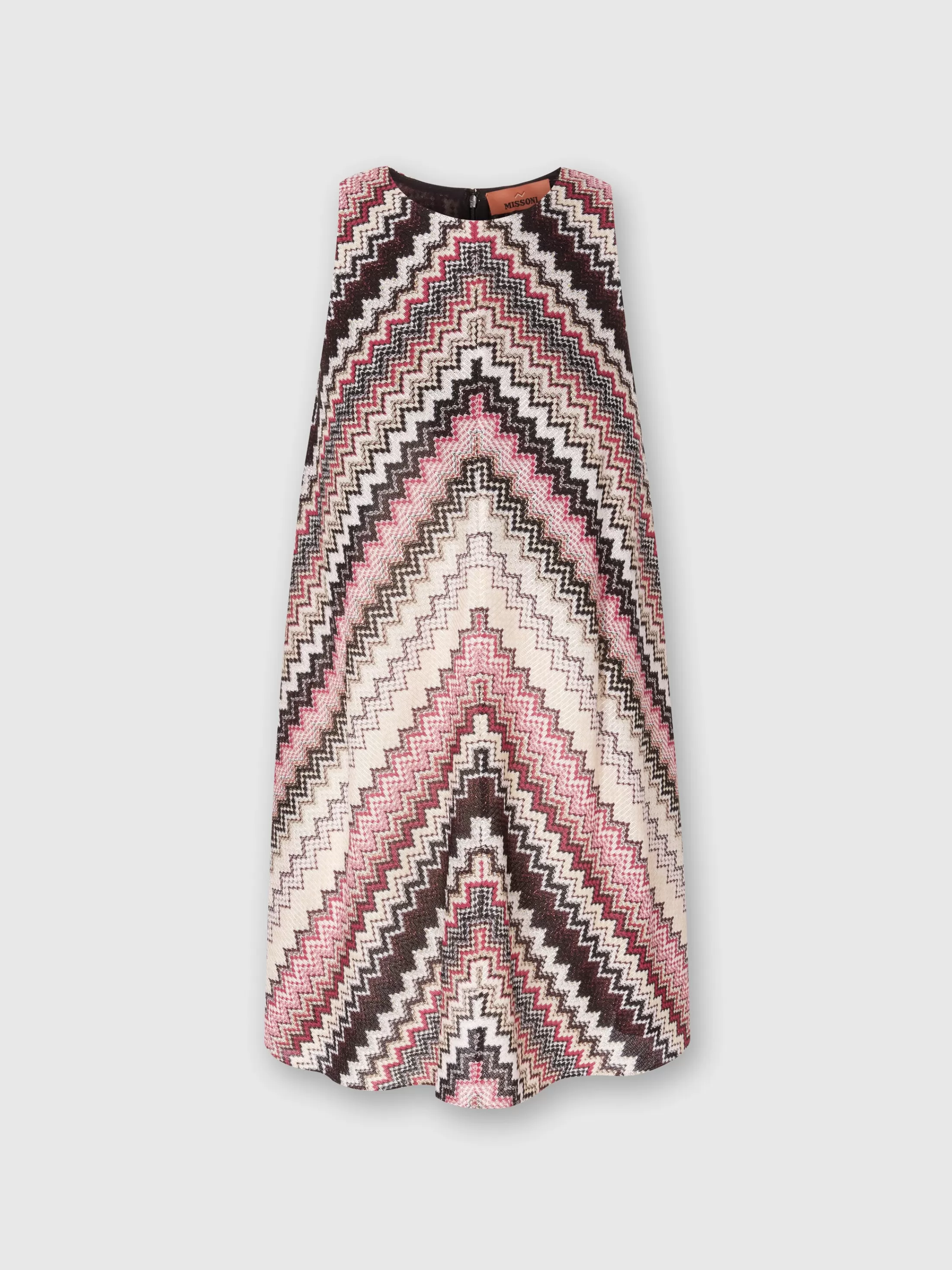 Missoni Mini-abito a trapezio con motivo zig zag seghettato lamé | Donna Abiti