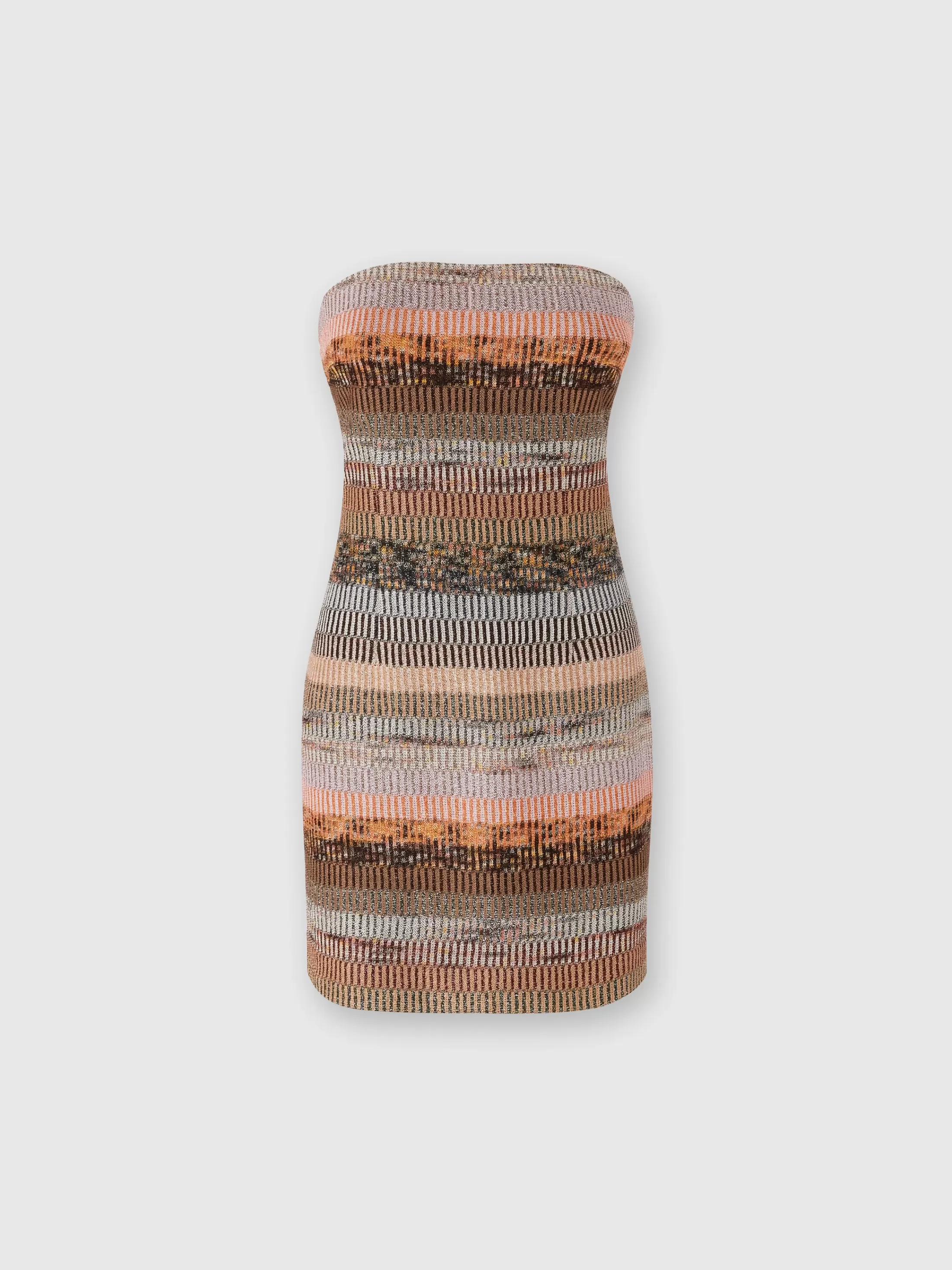 Missoni Mini-abito bustier in viscosa lamé | Donna Abiti