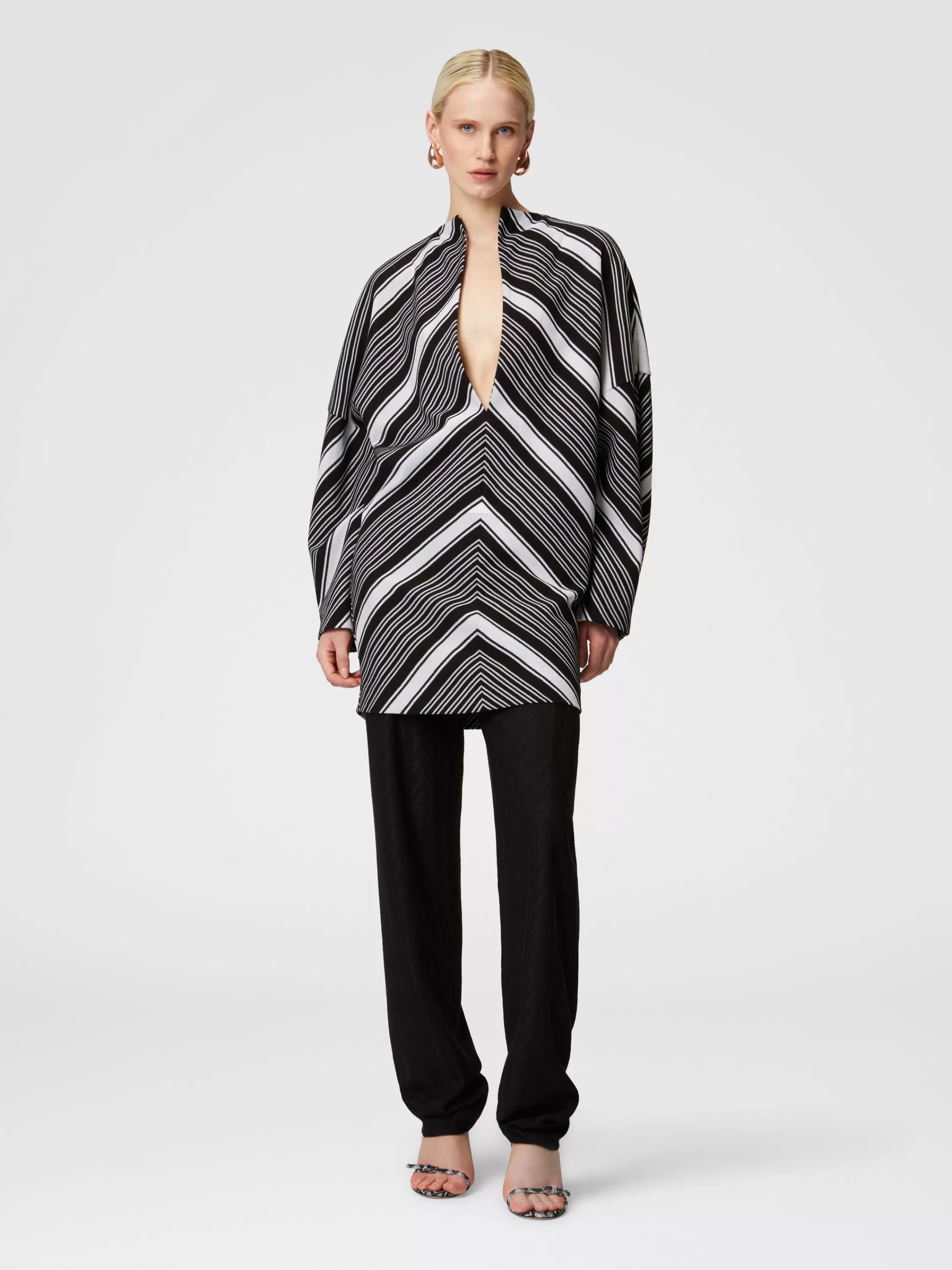 Missoni Mini-abito con maniche oversize e profonda scollatura a V | Donna Abiti