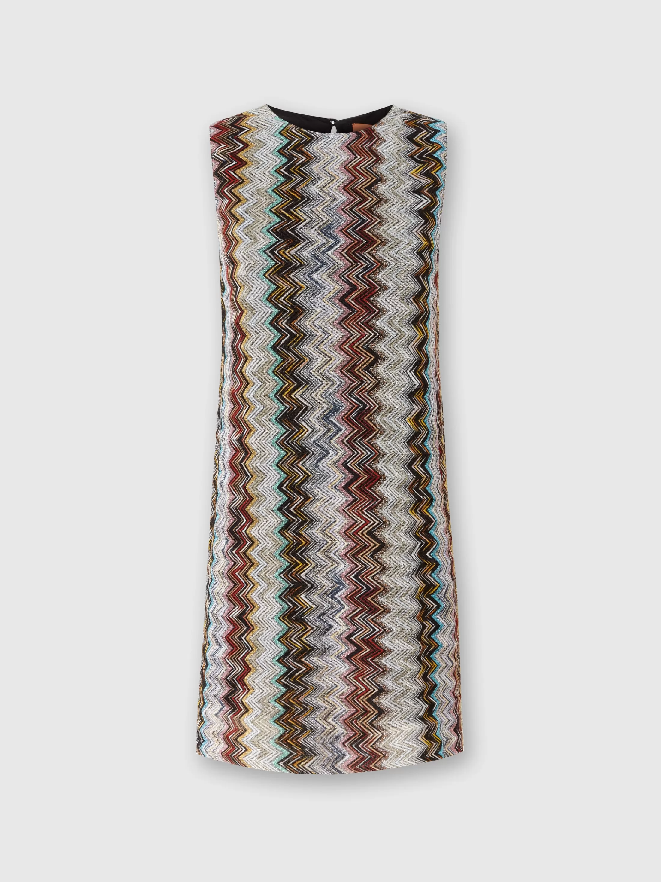 Missoni Mini-abito senza maniche in misto viscosa zig zag lamé | Donna Abiti