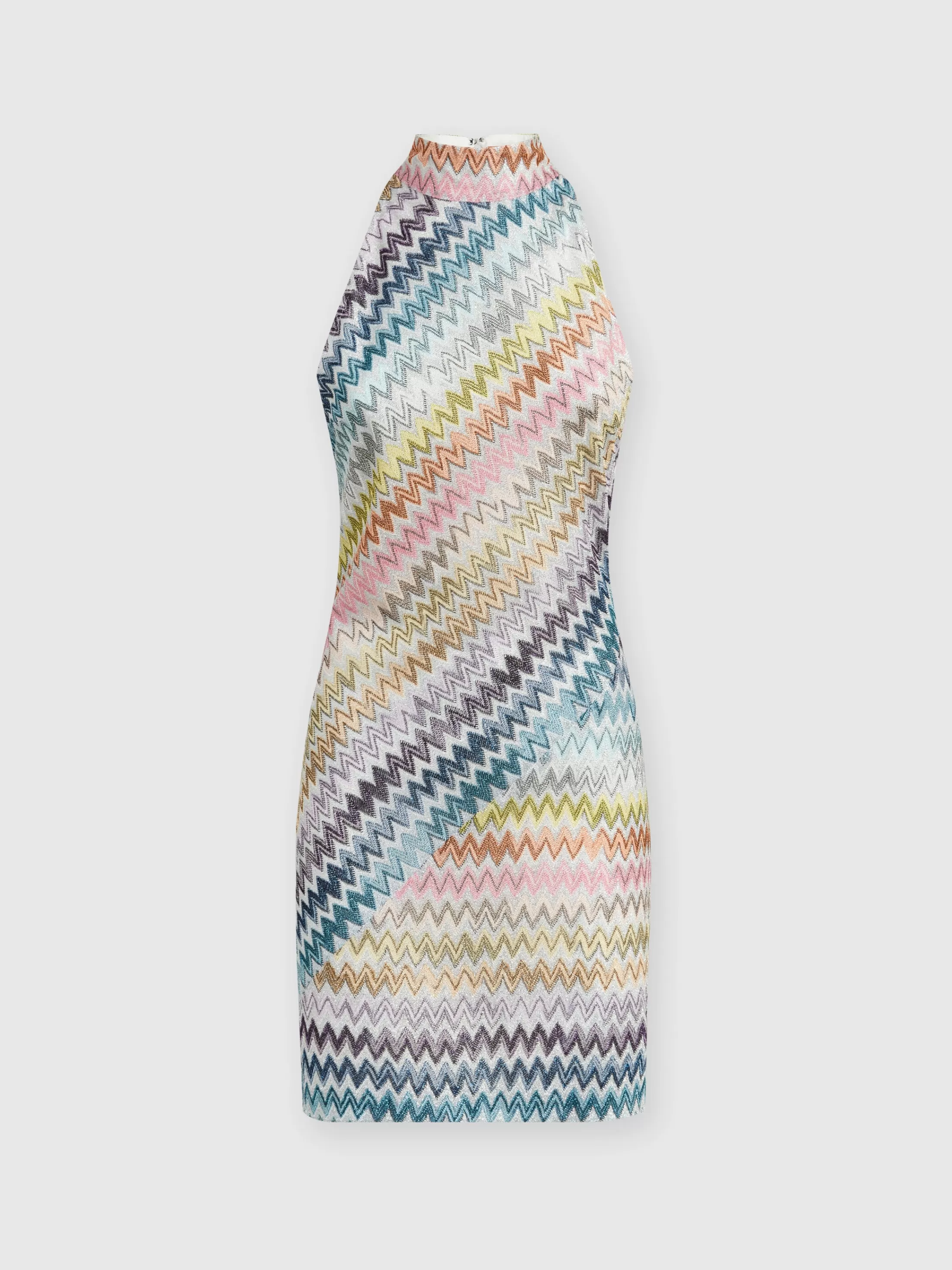 Missoni Mini-abito senza maniche in viscosa zig zag lamé | Donna Abiti