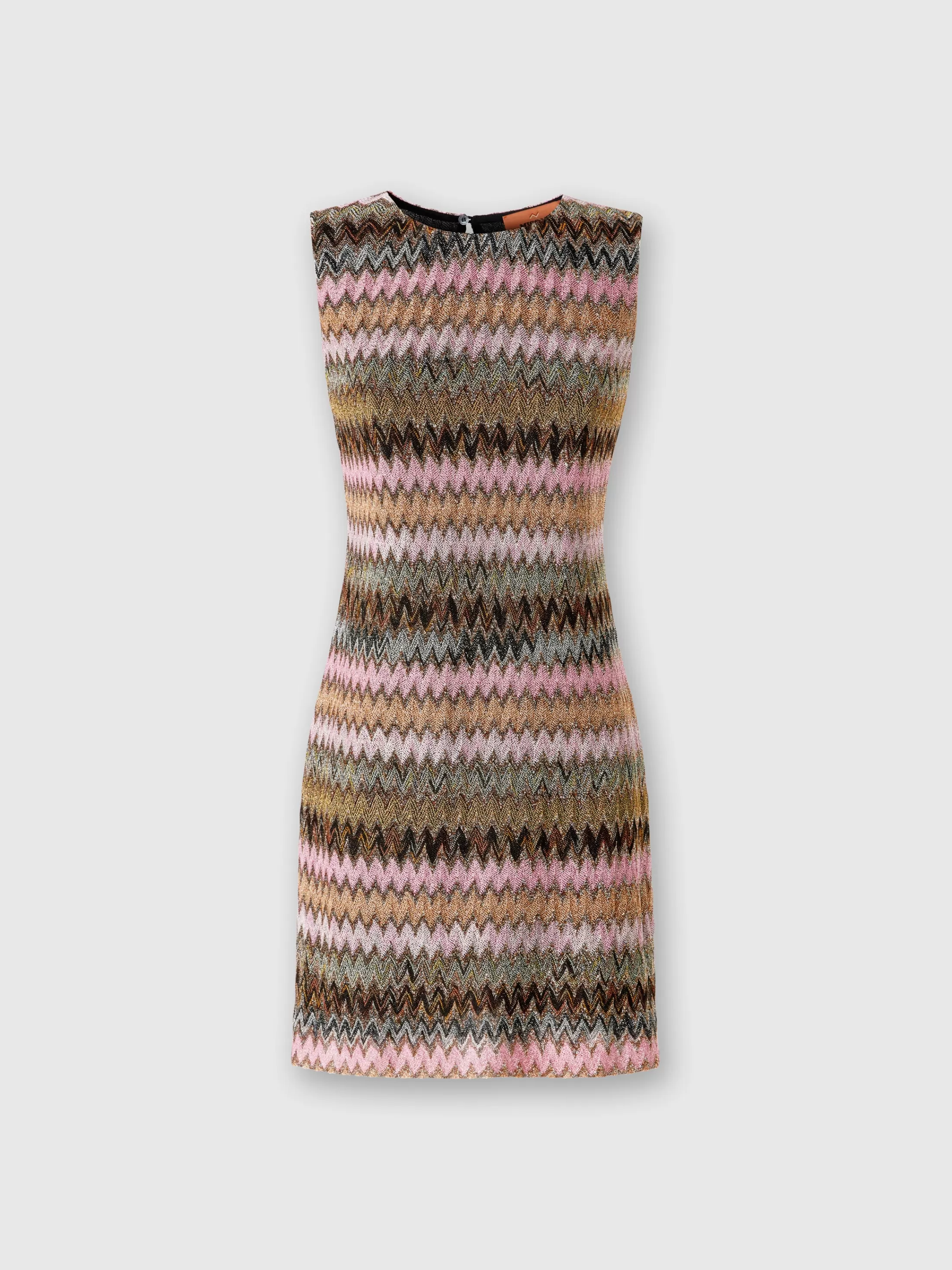 Missoni Mini-abito senza maniche in viscosa zig zag lamé | Donna Abiti