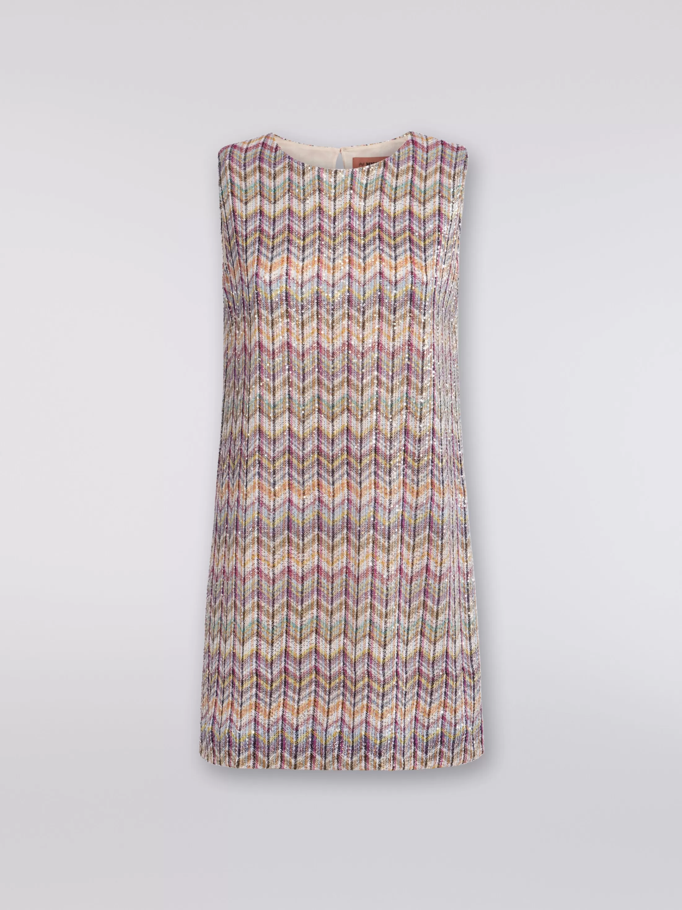 Missoni Mini-abito smanicato zig zag con paillettes | Donna Abiti