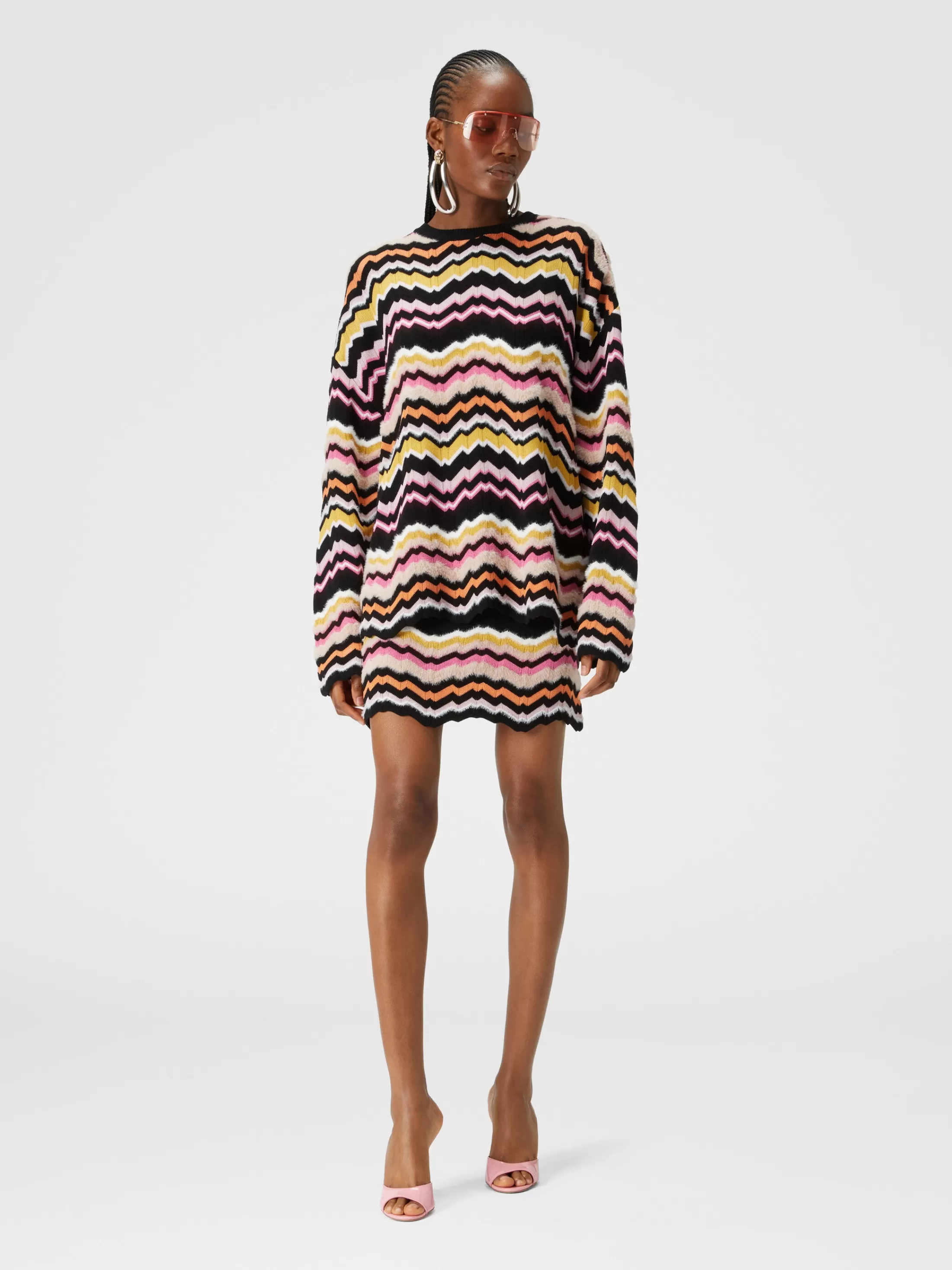 Missoni Minigonna con motivo greca zig zag | Donna Gonne