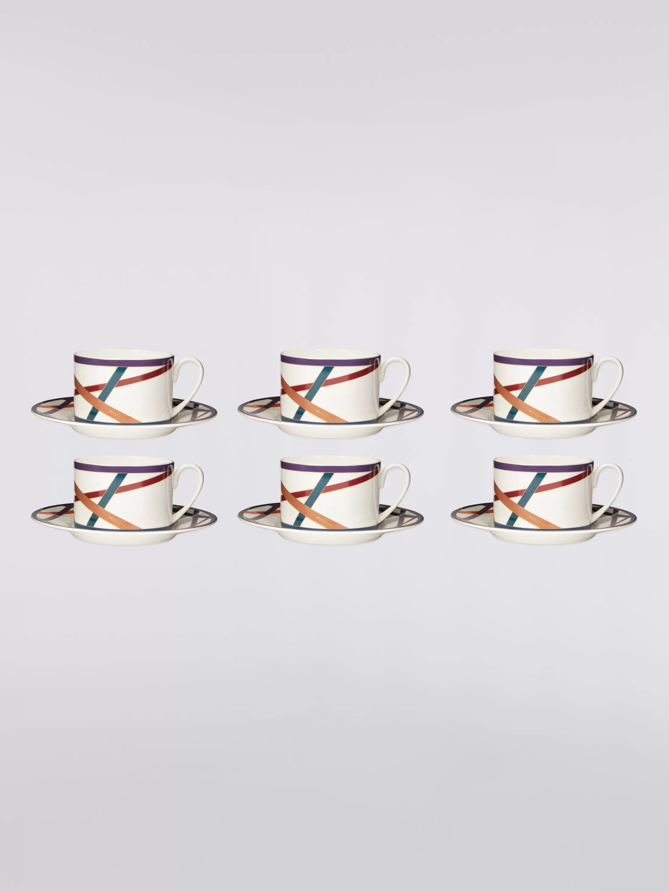 Missoni Nastri Tazza Tè Set 6 Pz C/Piattino | Tavola