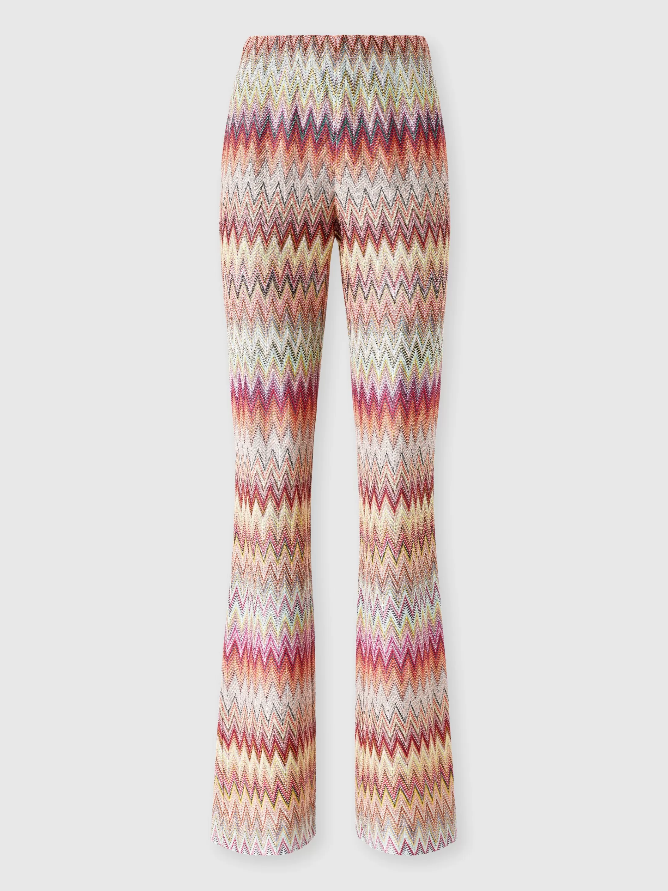 Missoni Pantalone svasato in pizzo di maglia zig zag | Donna Pantaloni