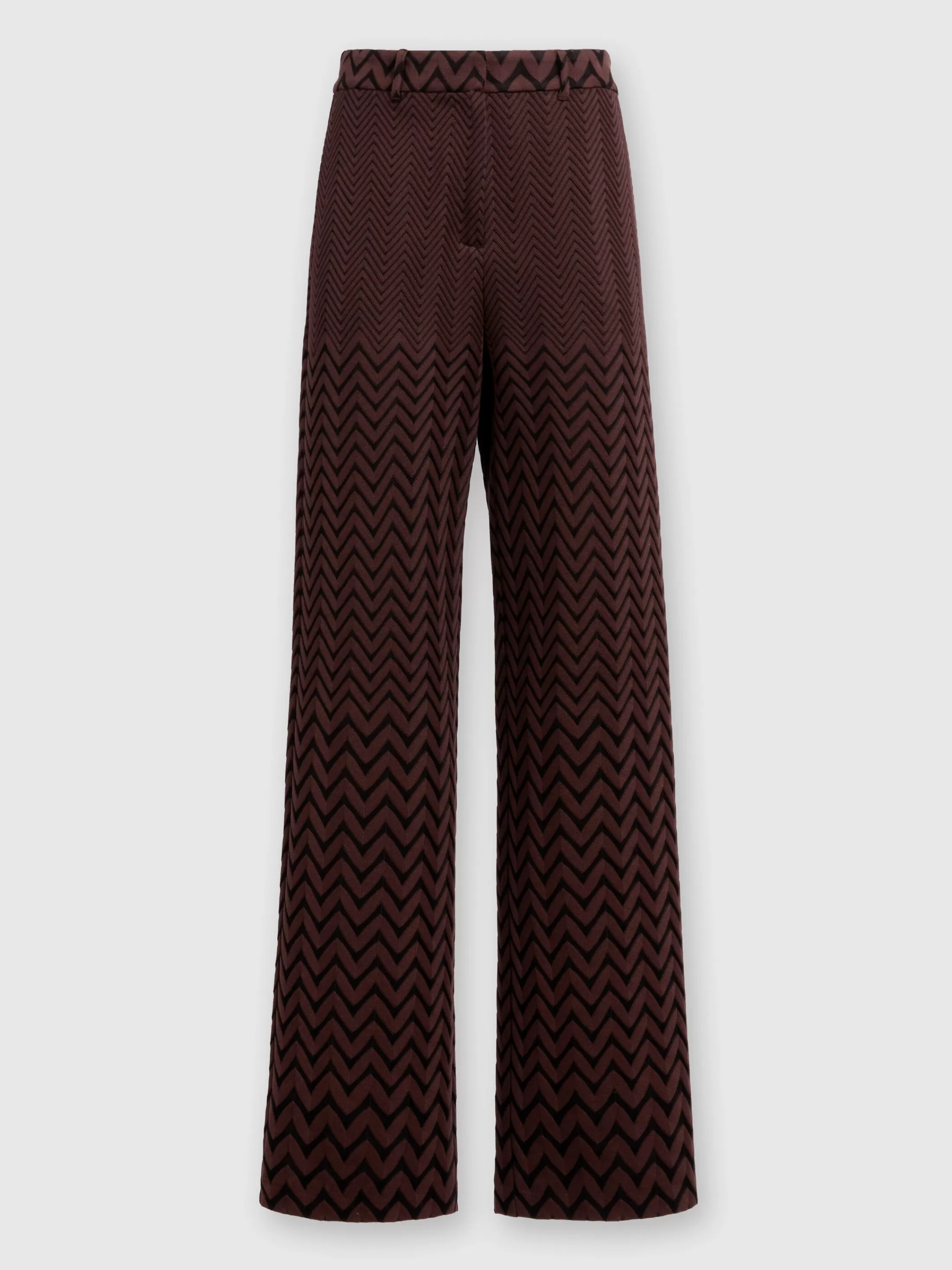 Missoni Pantaloni classici in cotone e viscosa zig zag | Donna Pantaloni