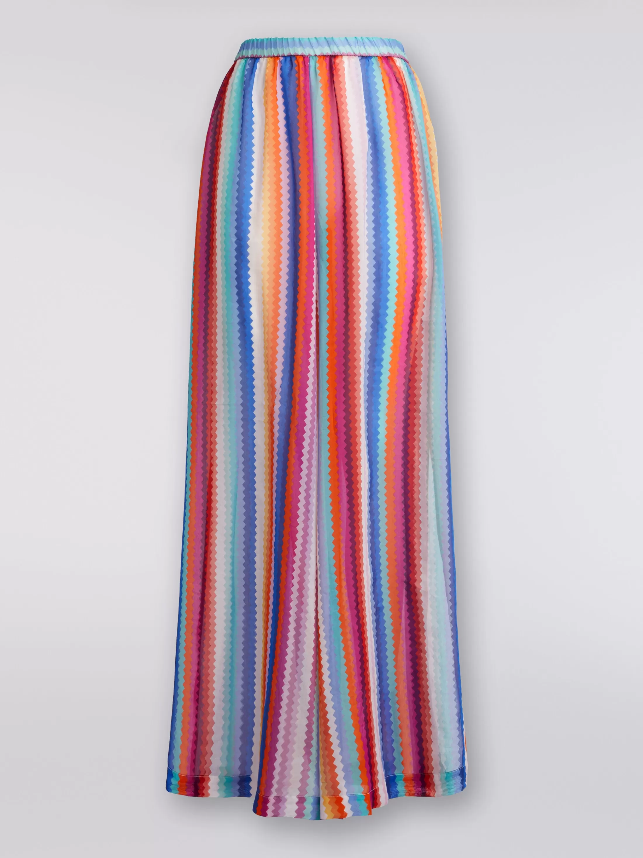 Missoni Pantaloni copricostume in cotone e seta zig zag | Donna Abbigliamento | Abbigliamento