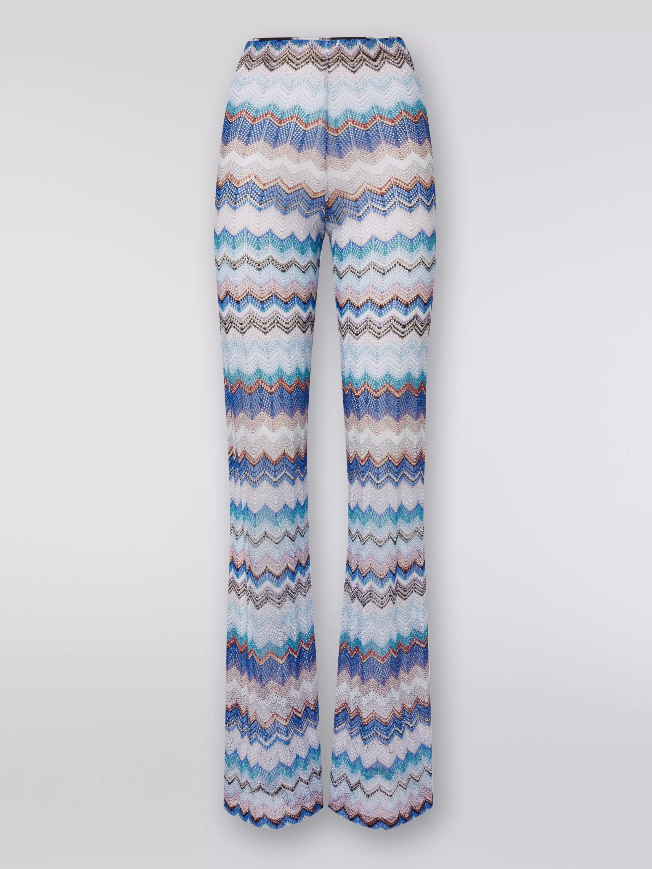 Missoni Pantaloni copricostume in crochet zig zag con lurex | Donna Abbigliamento | Abbigliamento