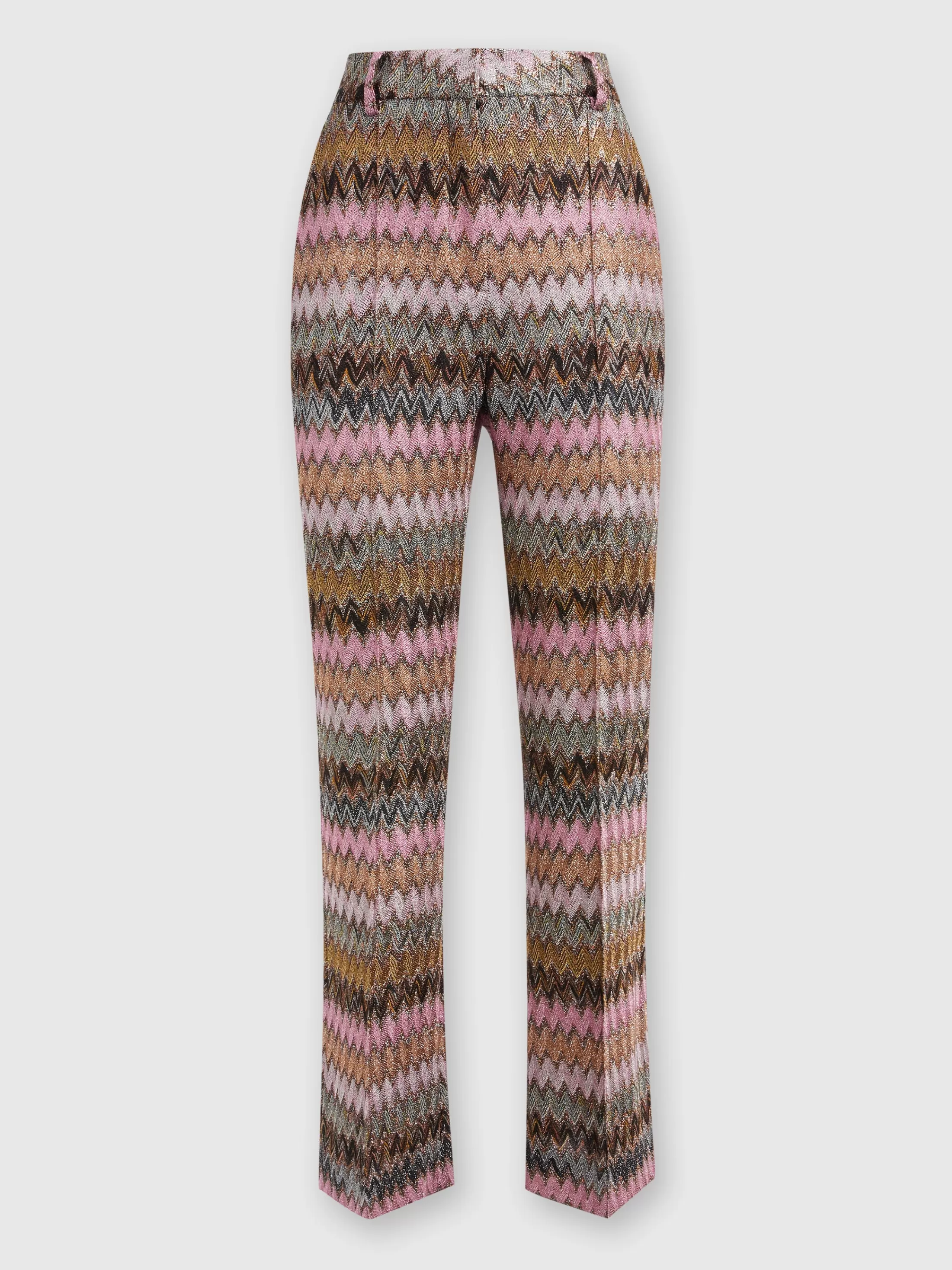 Missoni Pantaloni crop in misto viscosa zig zag lamé | Donna Pantaloni