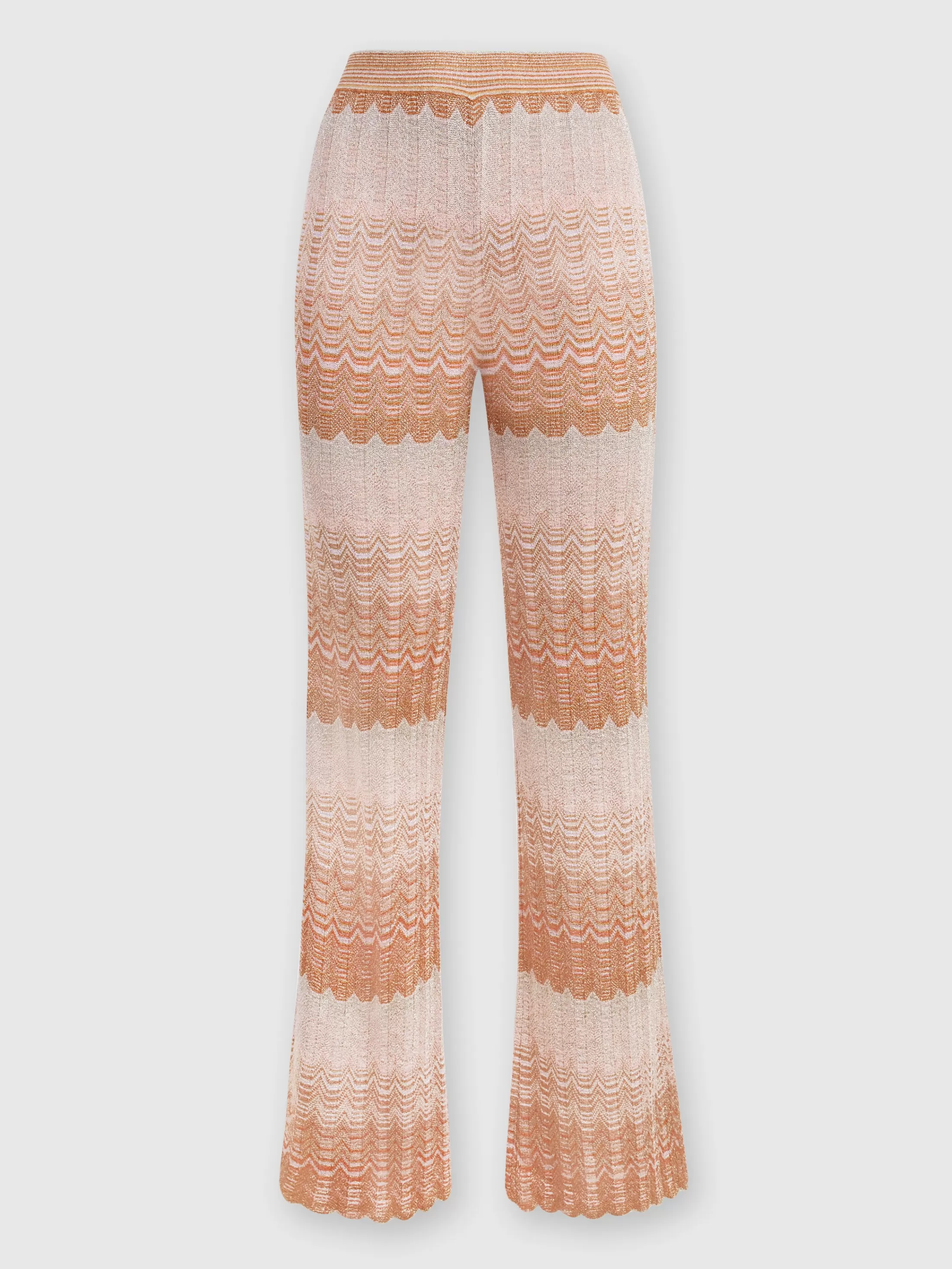 Missoni Pantaloni dritti con motivo greca zig zag lamé | Donna Pantaloni