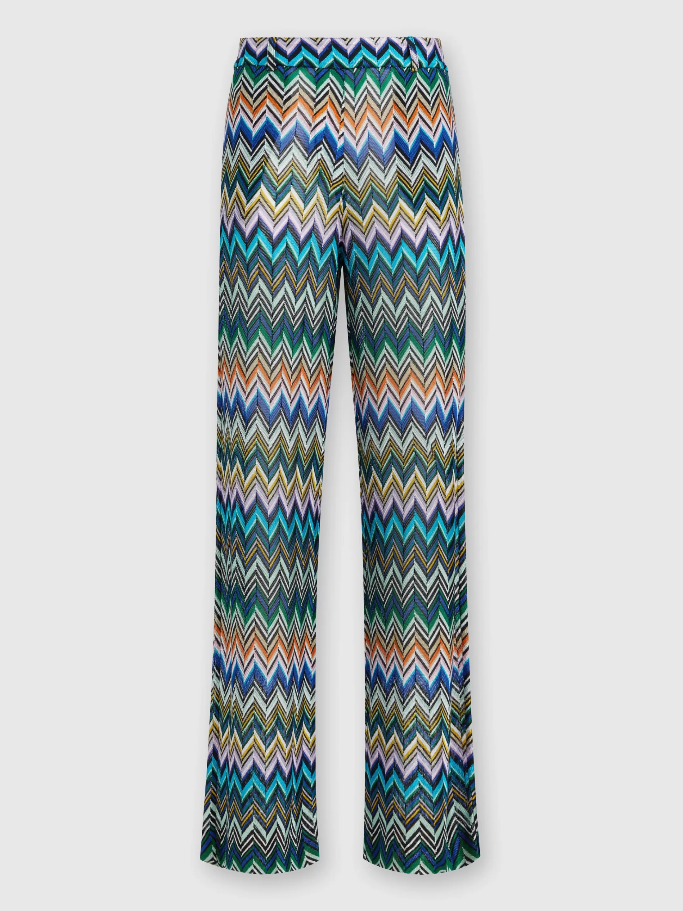 Missoni Pantaloni dritti in viscosa con zig zag sfalsato | Donna Pantaloni