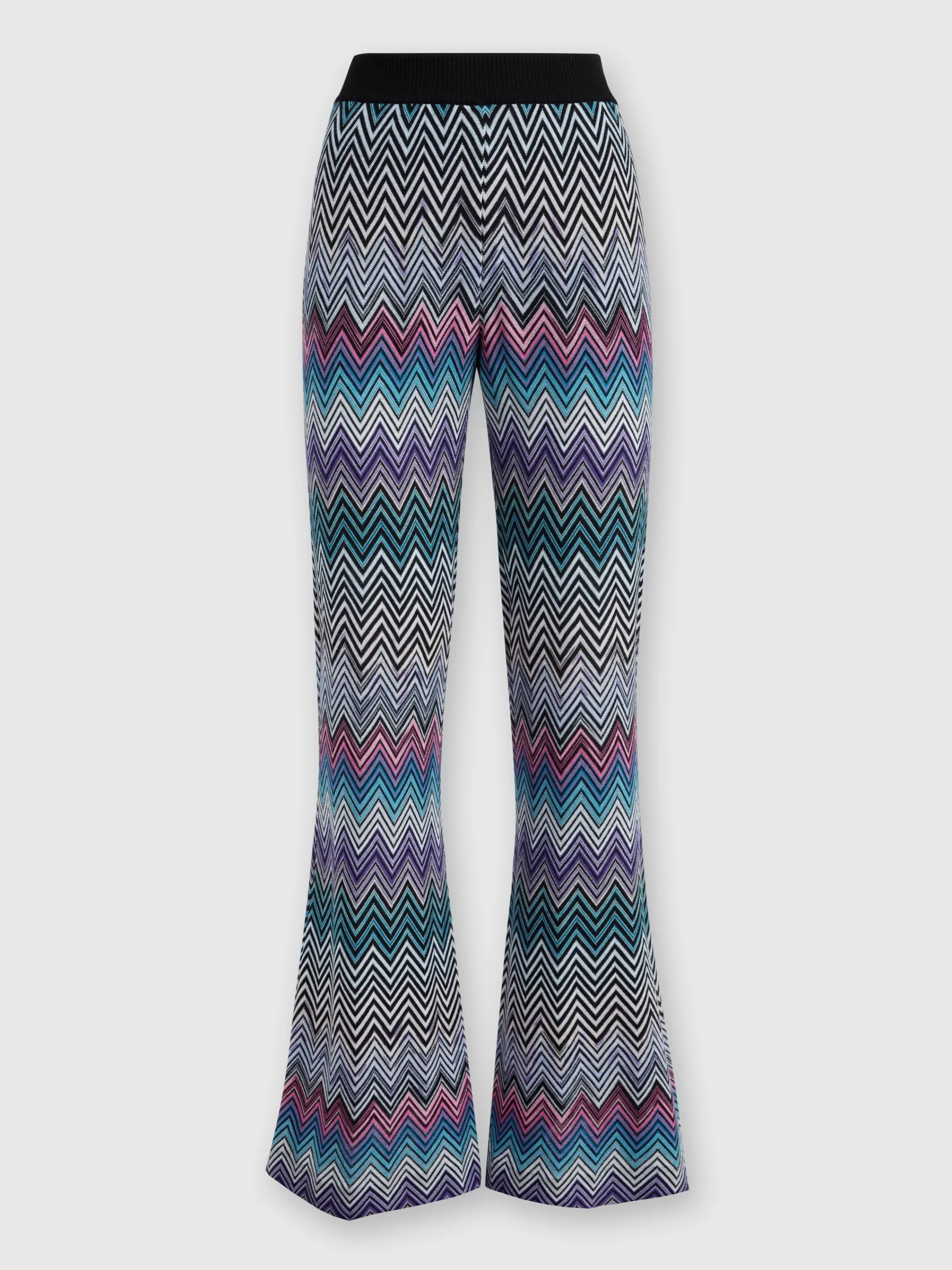 Missoni Pantaloni flare in lana zig zag | Donna Pantaloni