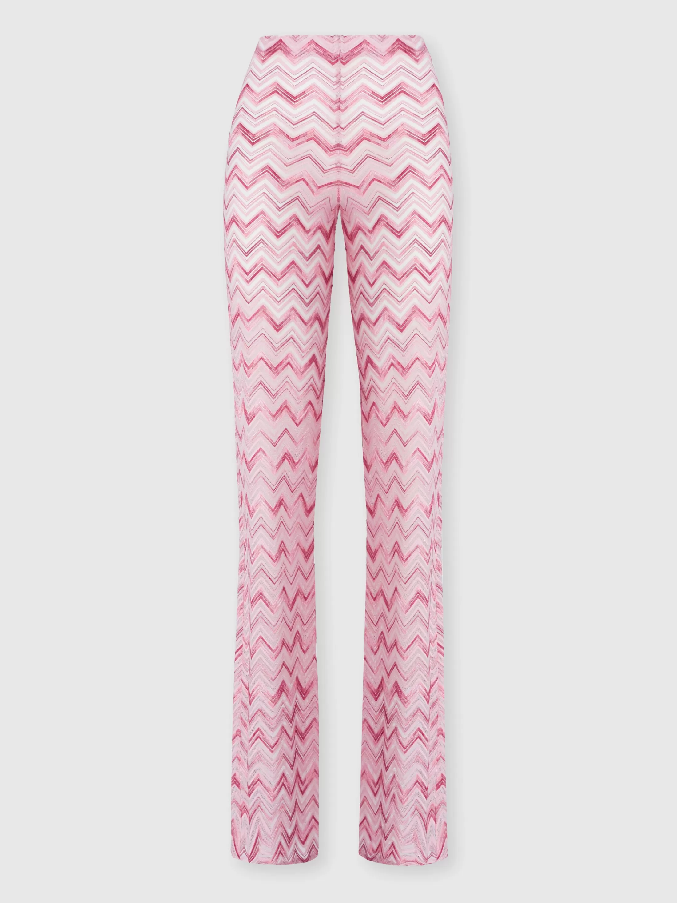 Missoni Pantaloni flare in misto viscosa zig zag fiammato | Donna Abbigliamento | Abbigliamento