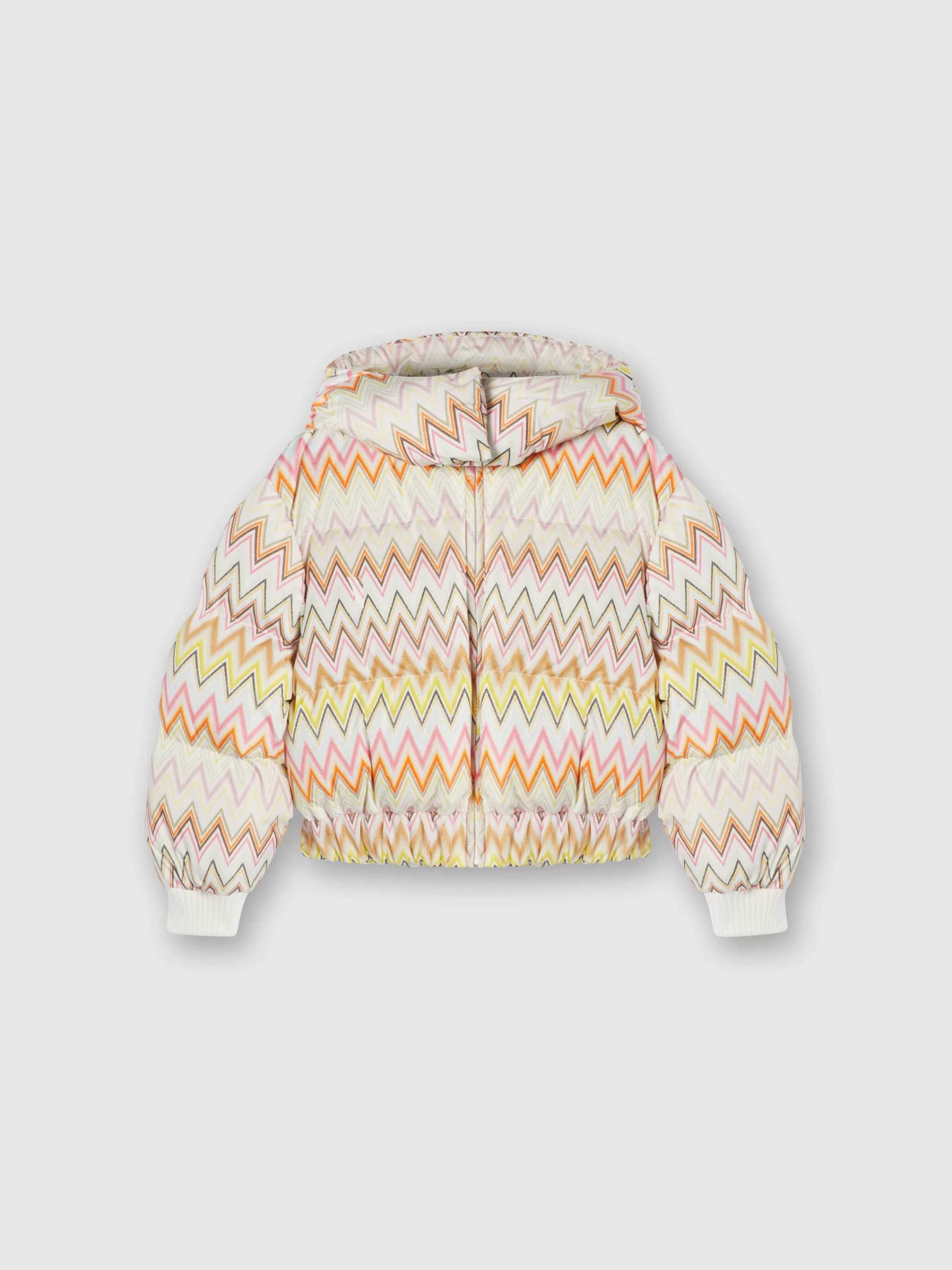 Missoni Piumino in nylon zig zag con cappuccio | Abbigliamento