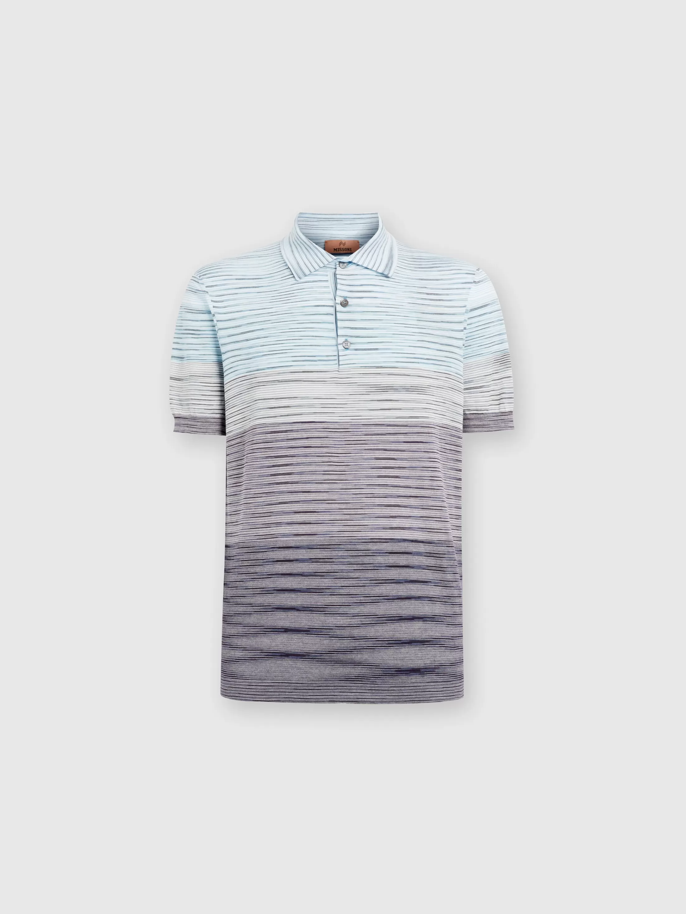 Missoni Polo in cotone fiammato dégradé | Uomo Polo & Tshirts