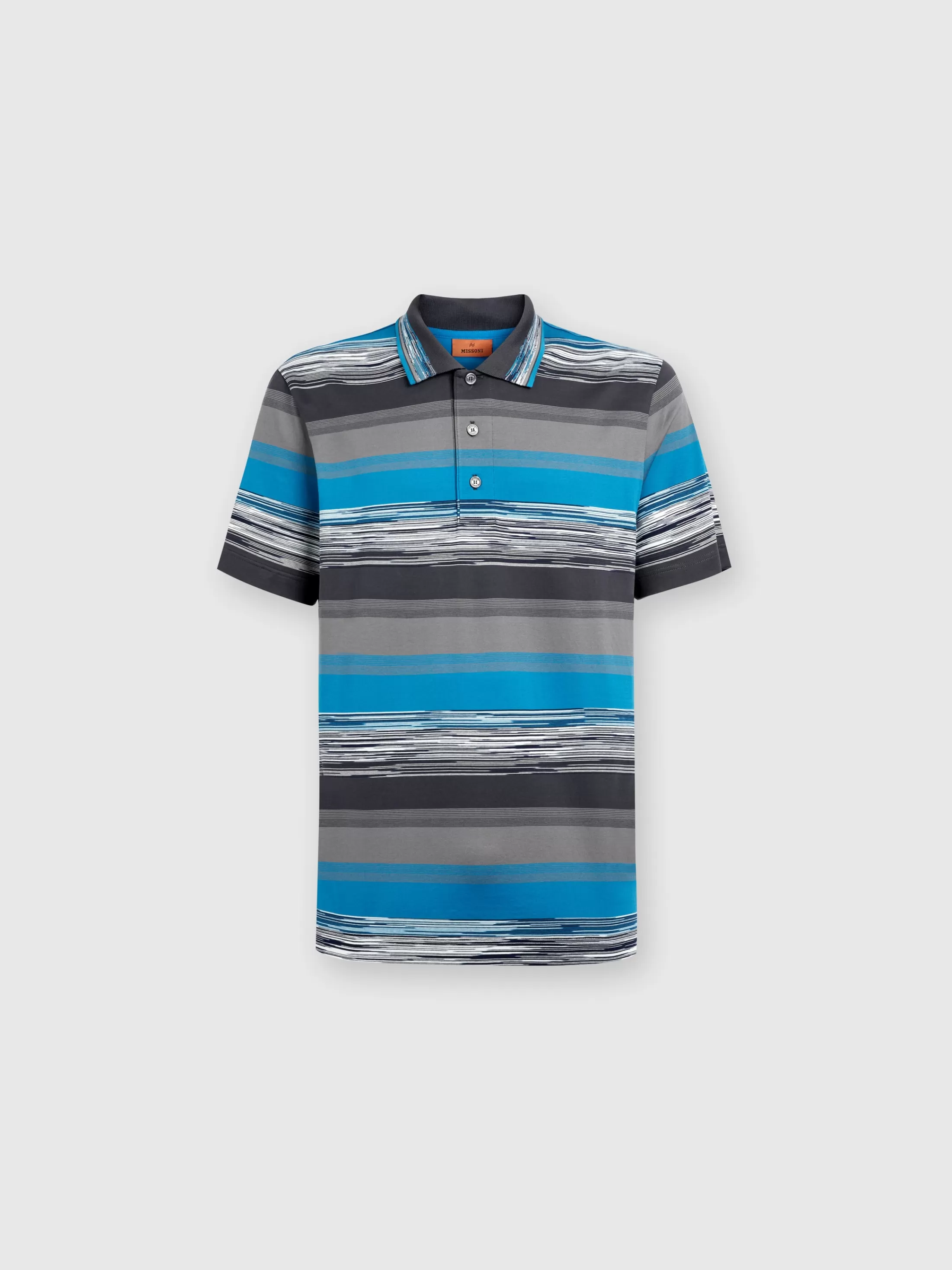 Missoni Polo in jersey di cotone a righe sfumate | Uomo Polo & Tshirts