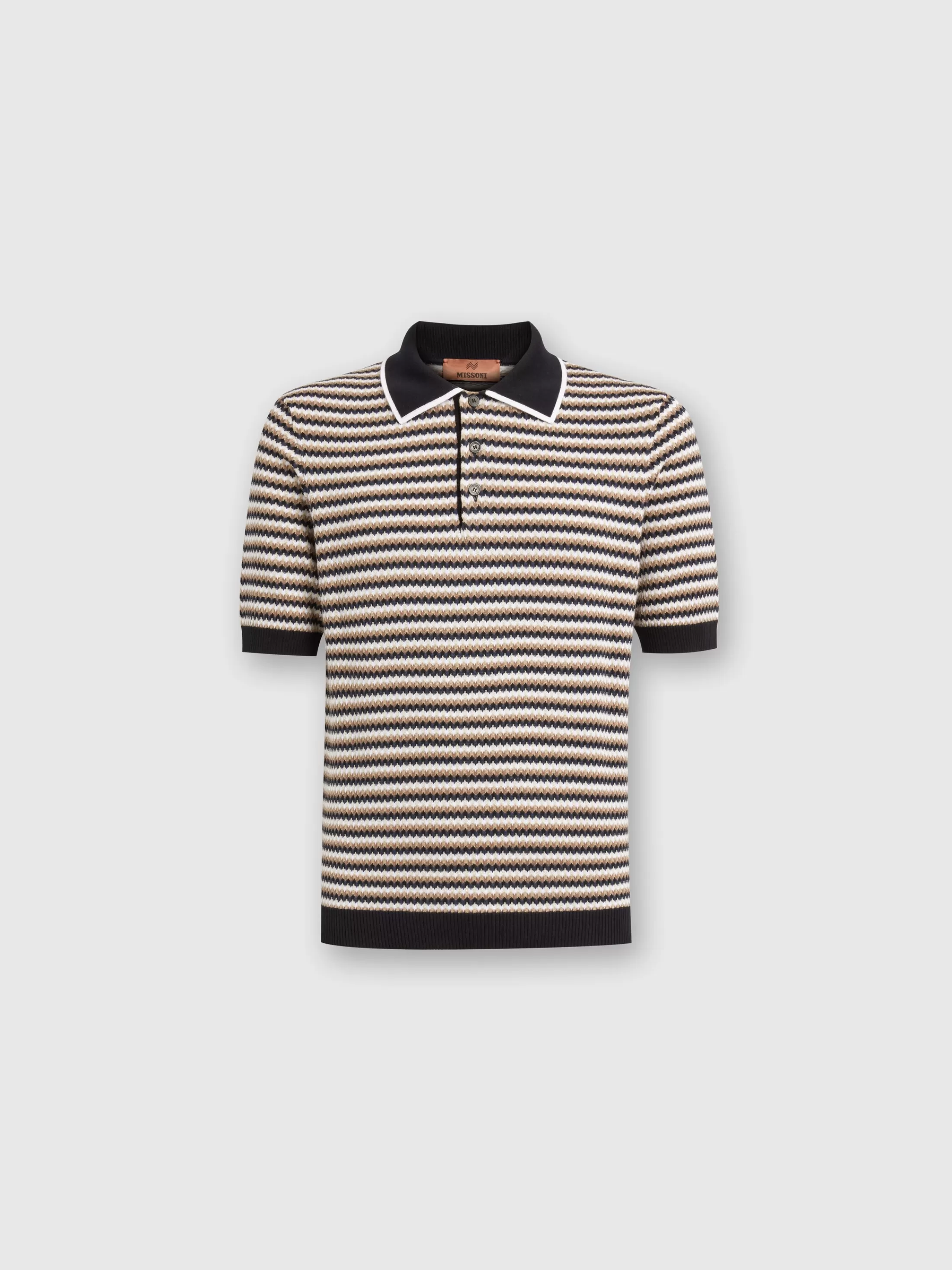 Missoni Polo in maglia di cotone zig zag | Uomo Polo & Tshirts