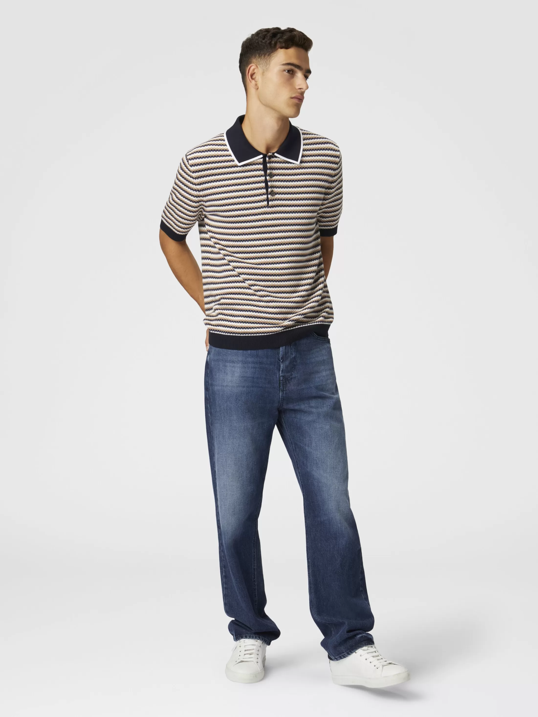 Missoni Polo in maglia di cotone zig zag | Uomo Polo & Tshirts