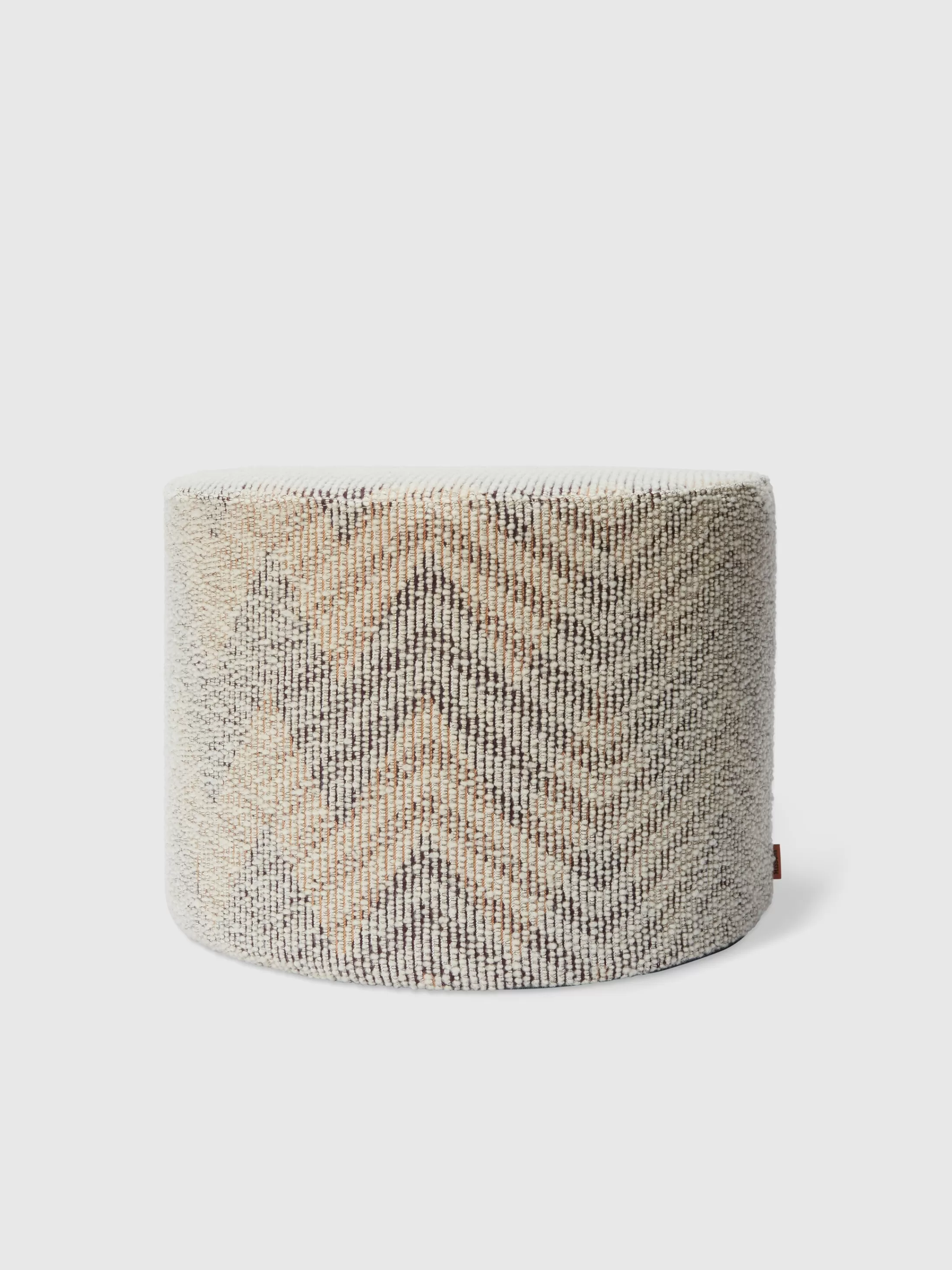 Missoni Pouf cilindrico Dinamico bouclé 40x30 cm chevron | Pouf