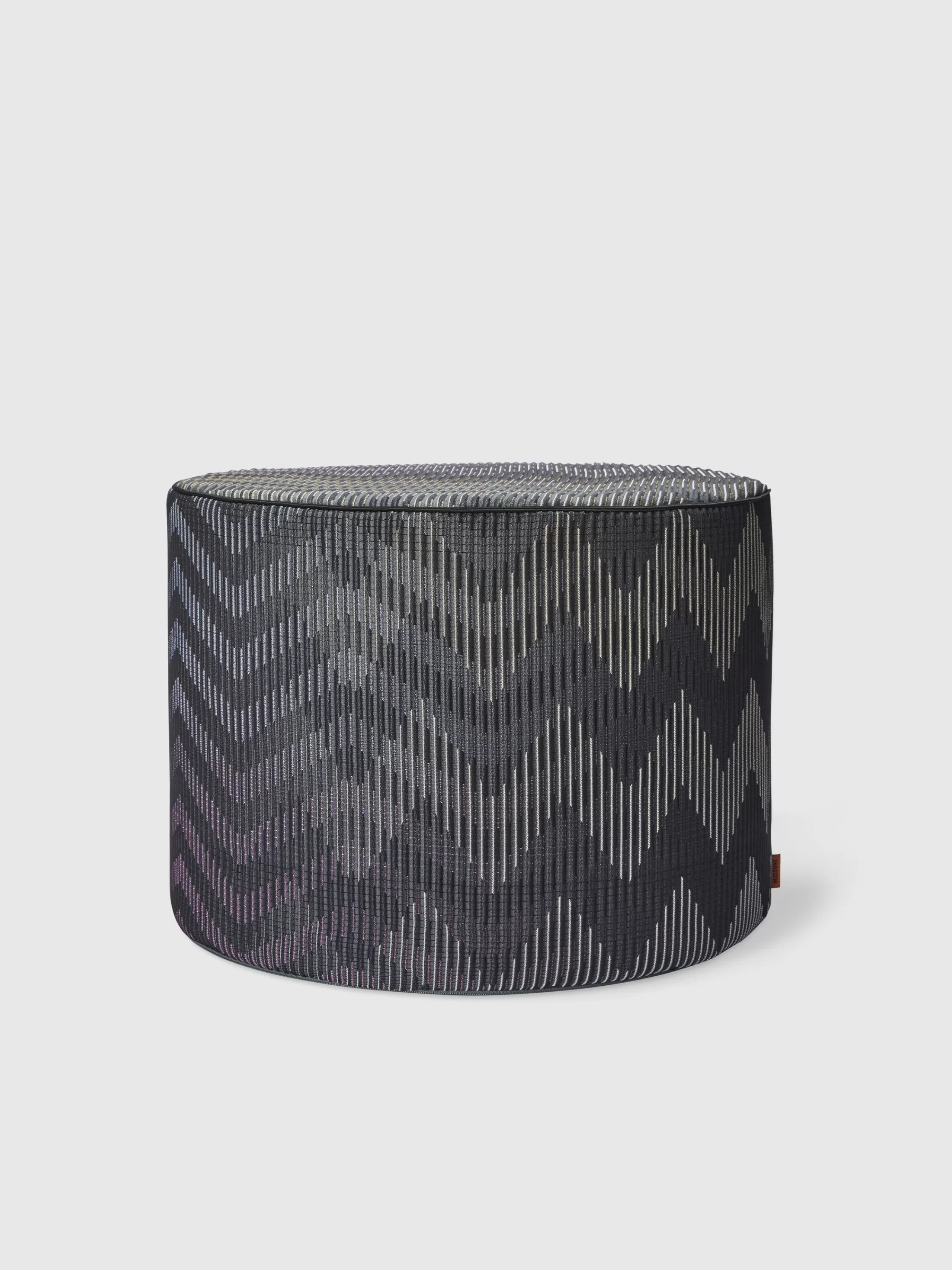 Missoni Pouf cilindrico Dinamico 40x30 cm zig zag | Pouf